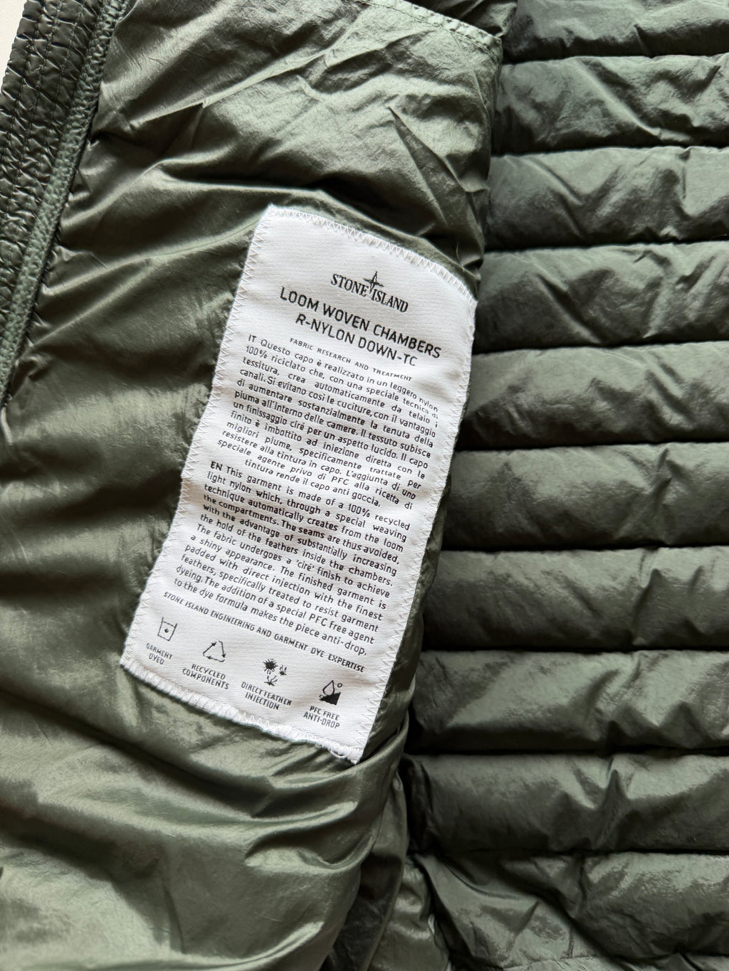 Stone Island Loom Woven Nylon Down Jacket