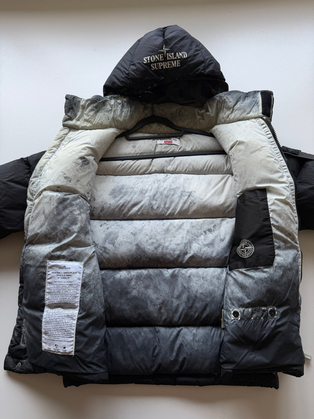 Stone Island X Supreme paintball Camo Jacket