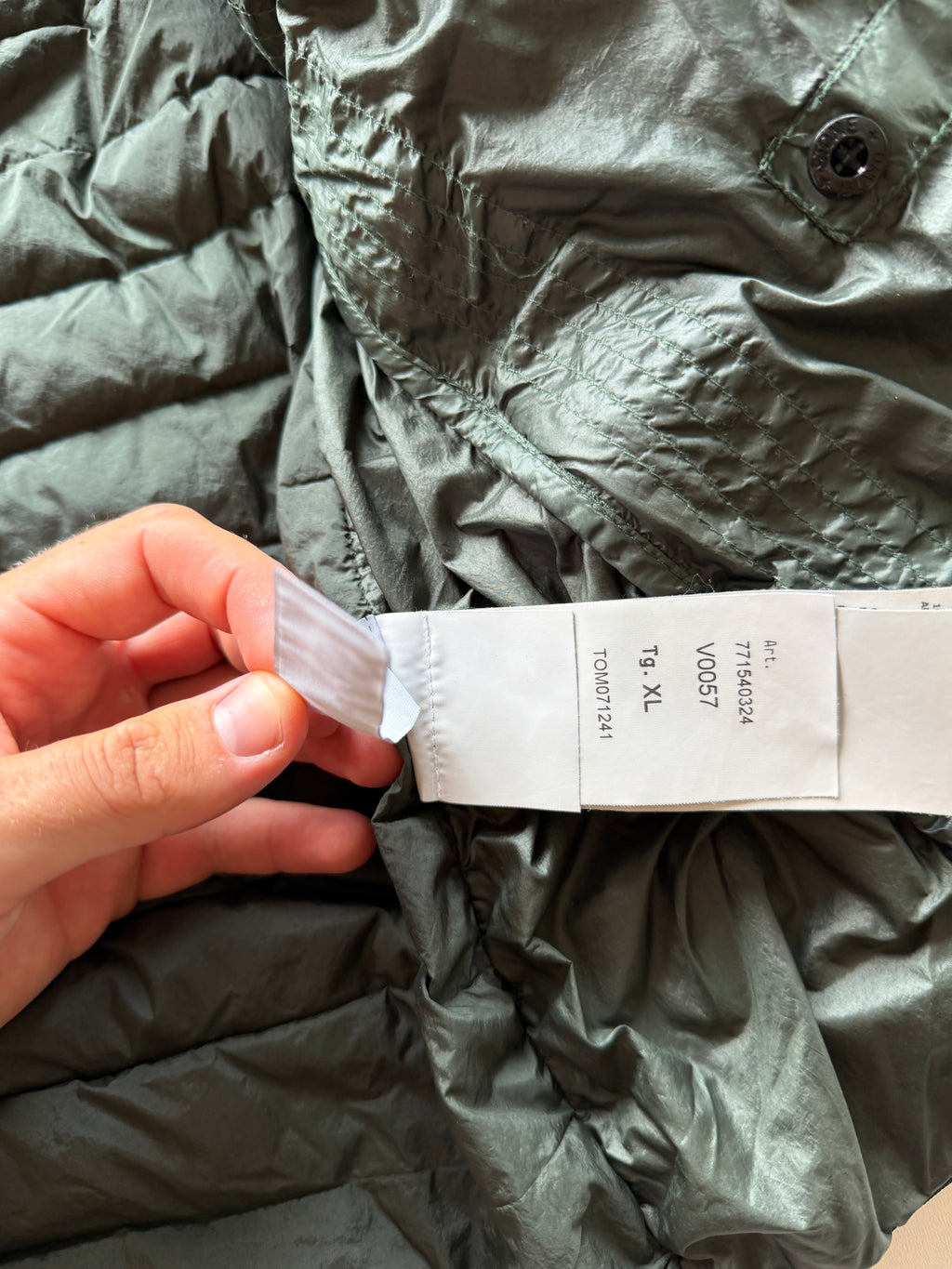 Stone Island Loom Woven Nylon Down Jacket