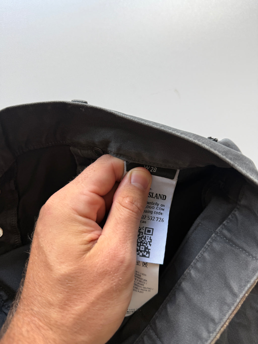 Stone Island Denim Pants Grey