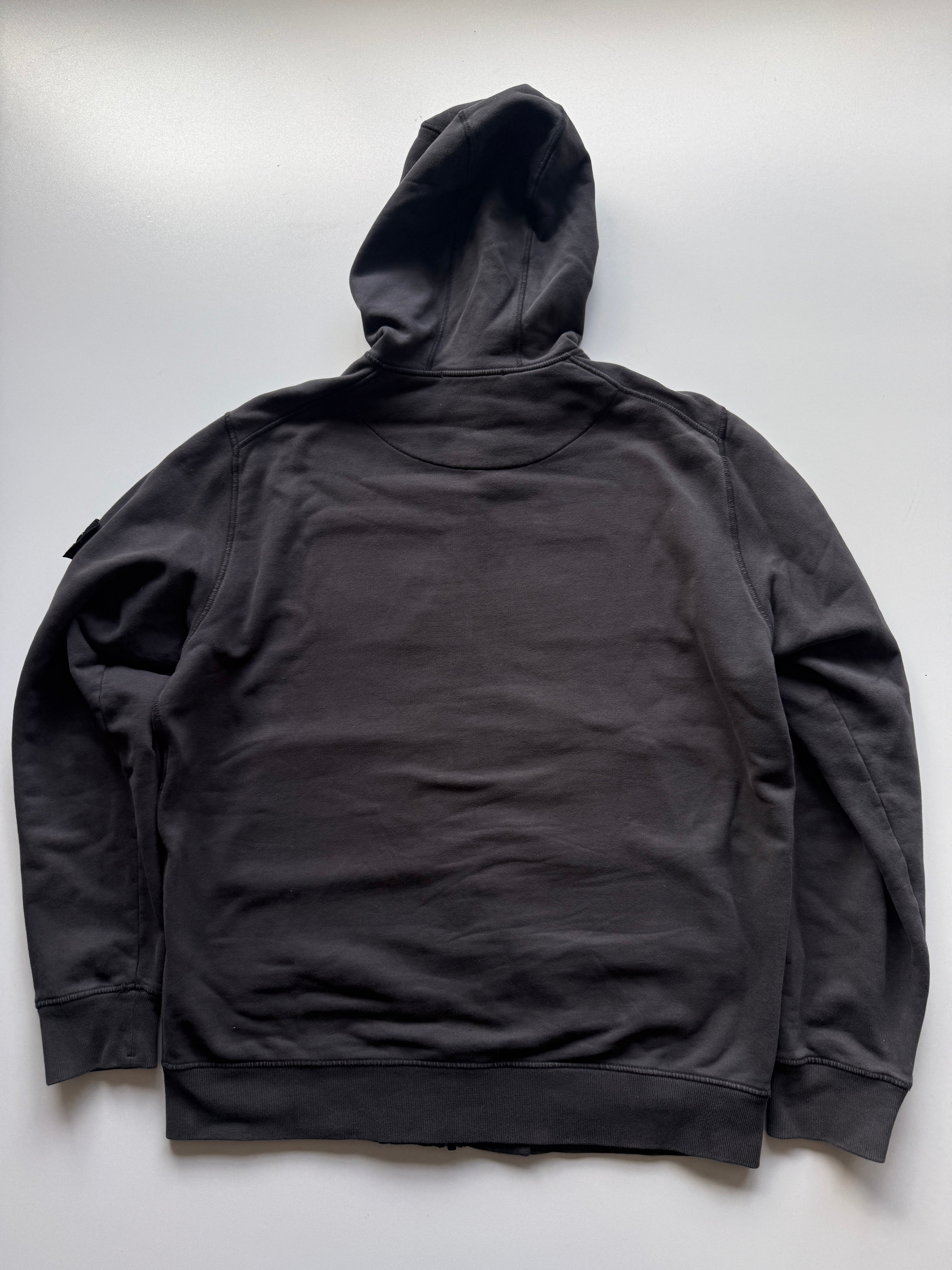 Stone Island Hoodie With Zip Grey