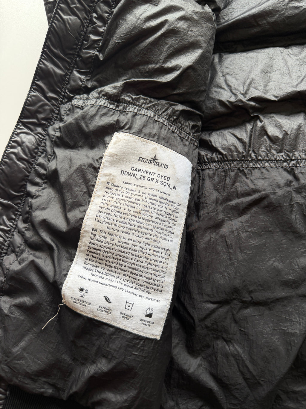Stone Island Garment Dyed Down Jacket
