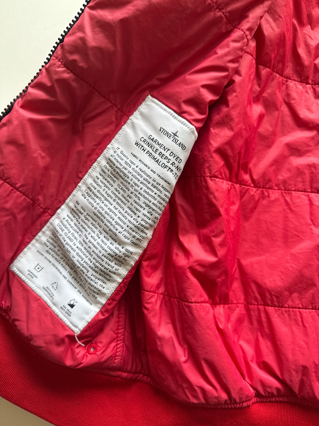 Stone Island Garment dyed primaloft Jacket