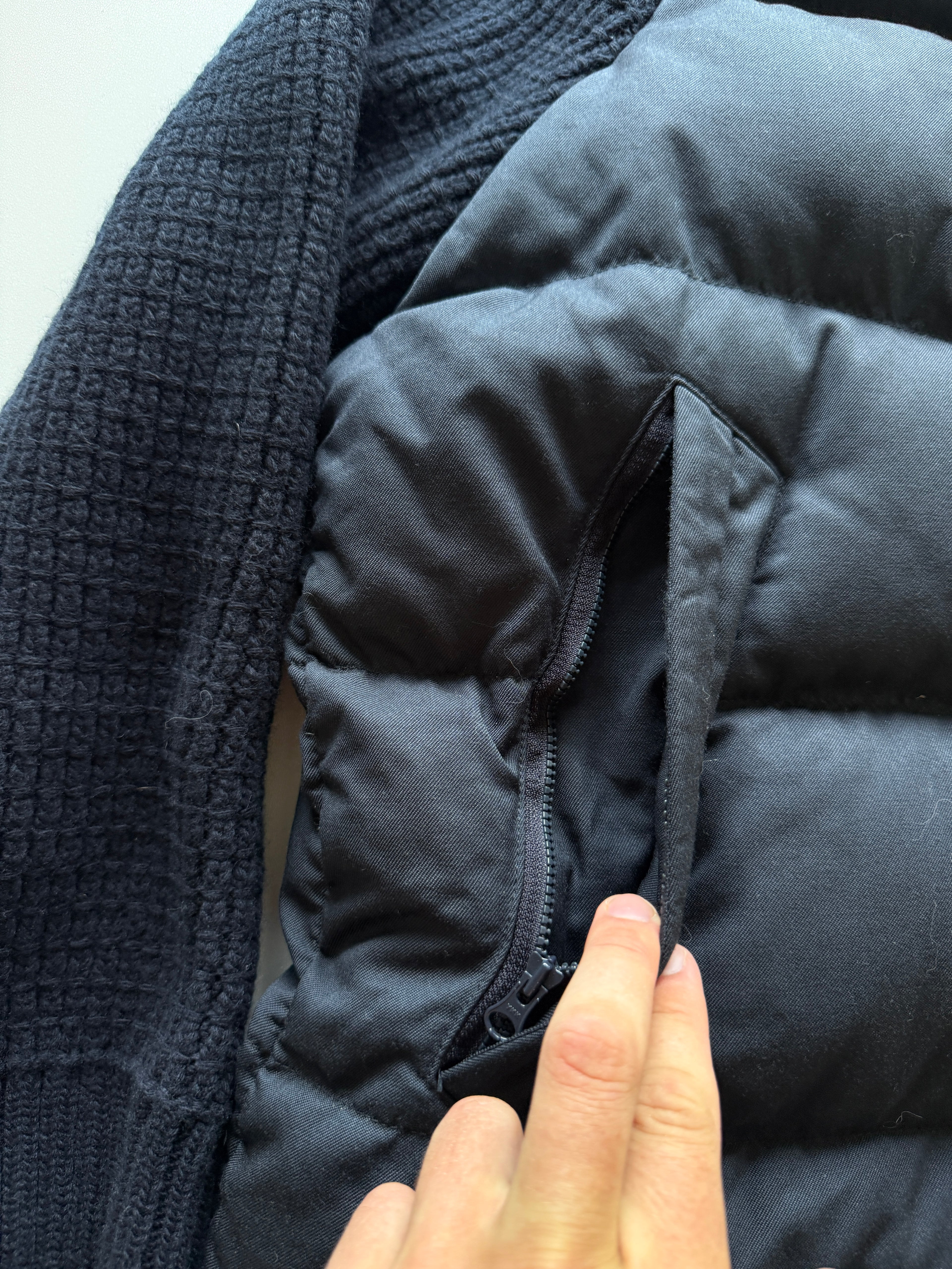Stone Island Twill Wool Knit Ghost Piece Jacket