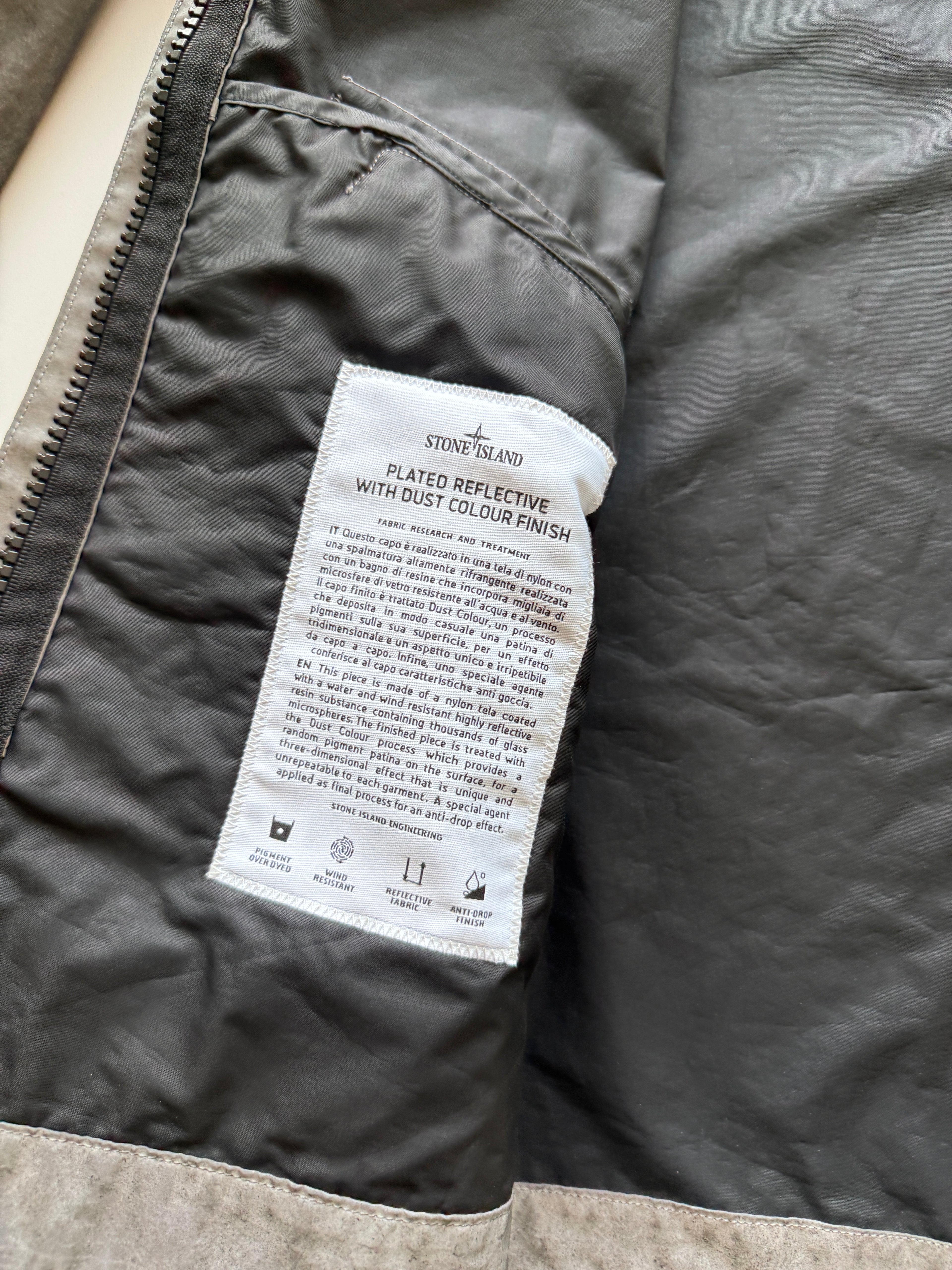 Stone Island Dust Colour Plated Reflective Jacket