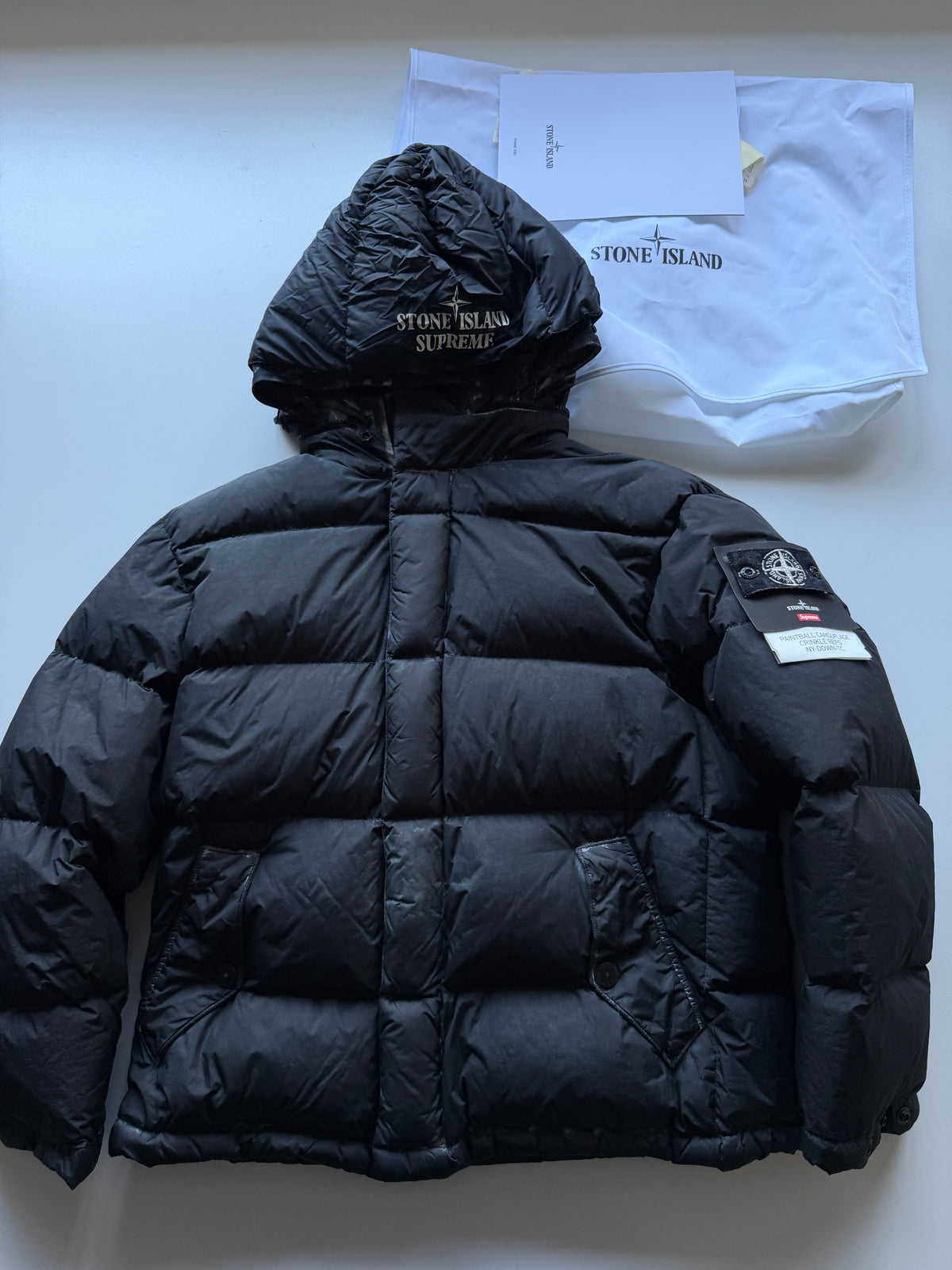 Stone Island X Supreme paintball Camo Jacket