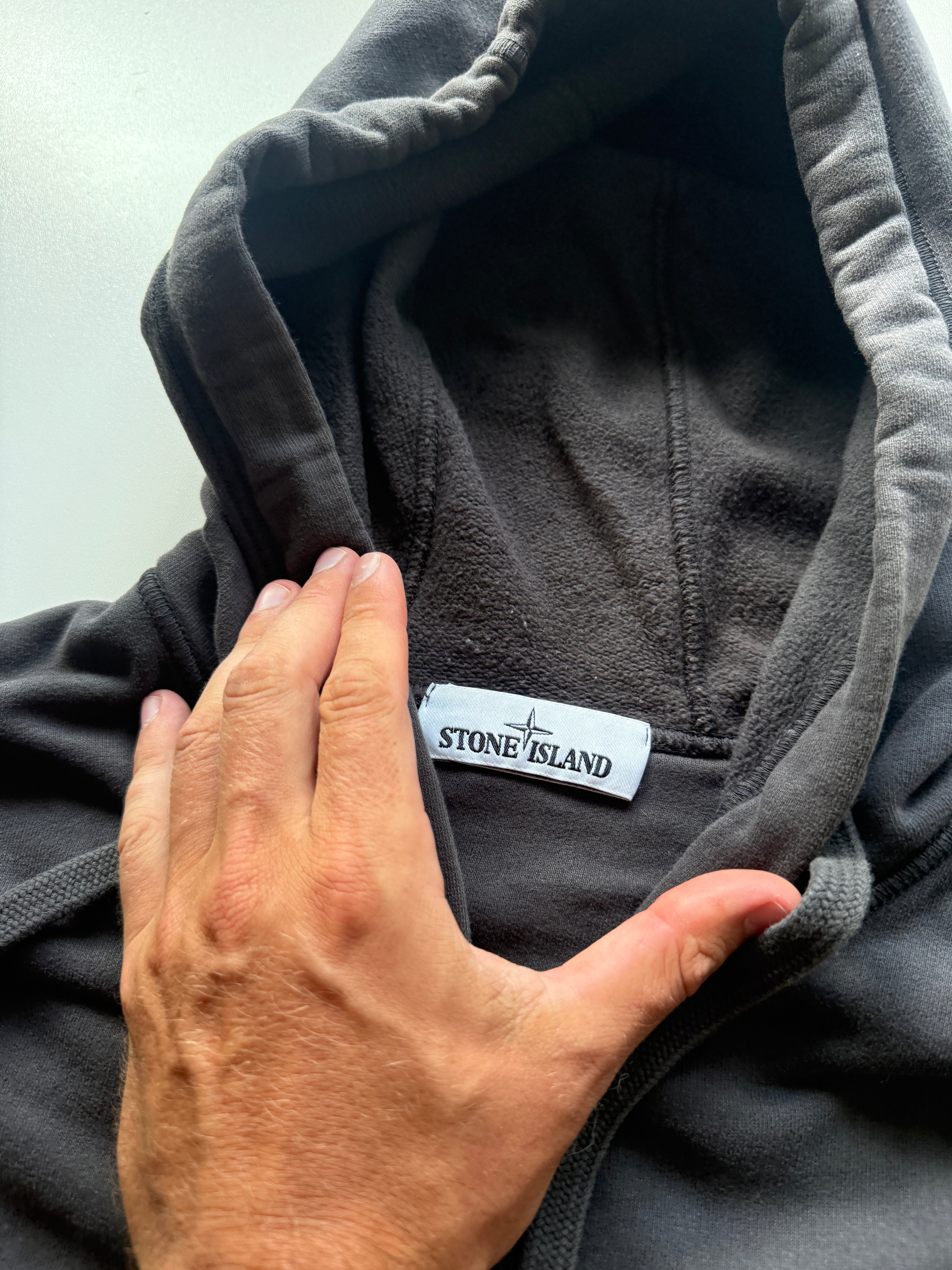 Stone Island Hoodie With Zip Grey