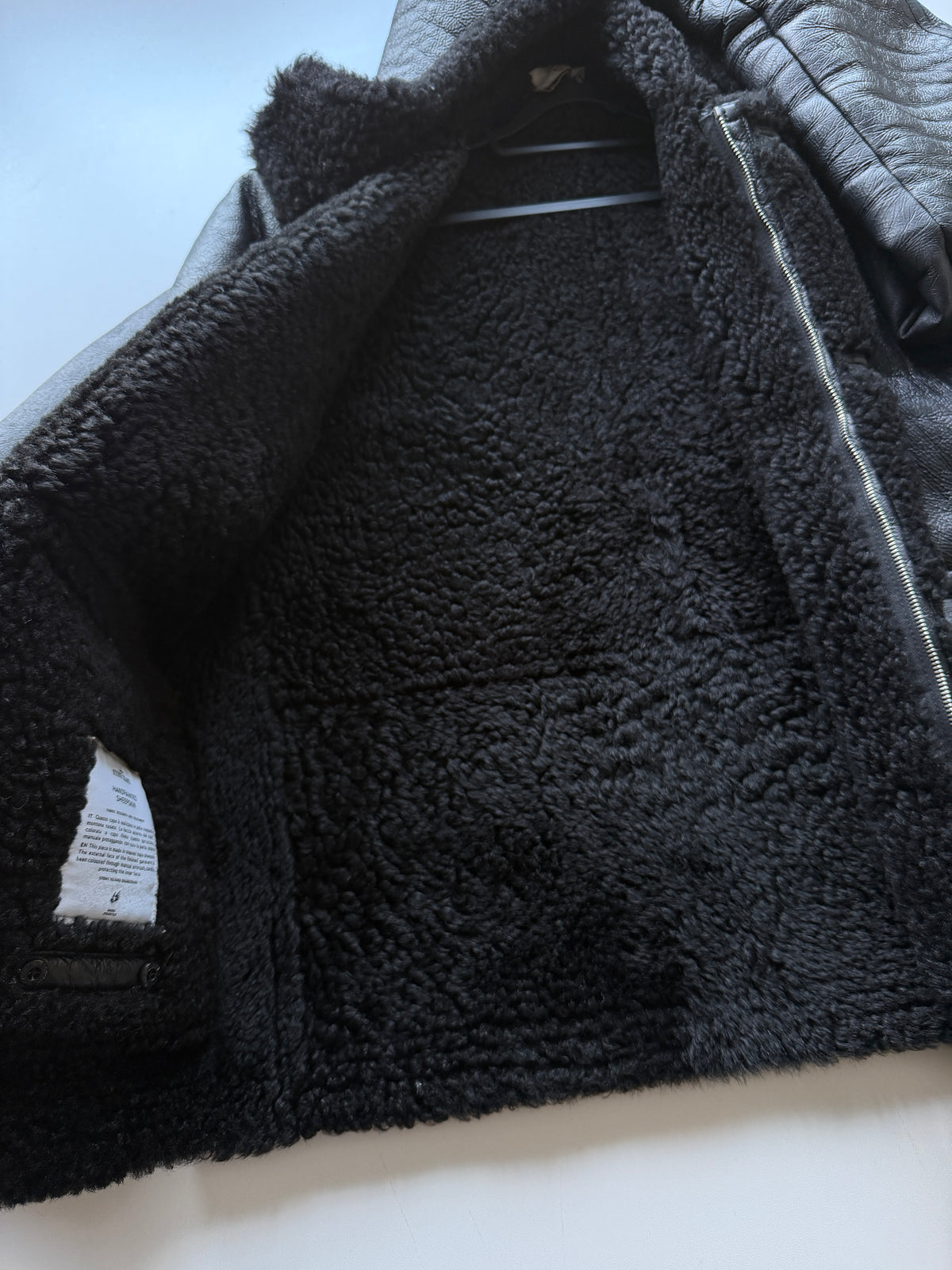 Stone Island X Supreme Handpainted Sheepskin Jacket