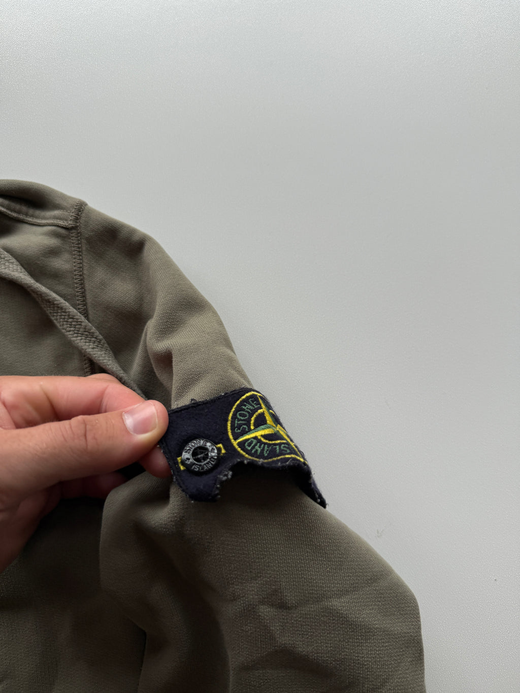 Stone Island Hoodie With Zip Kaki