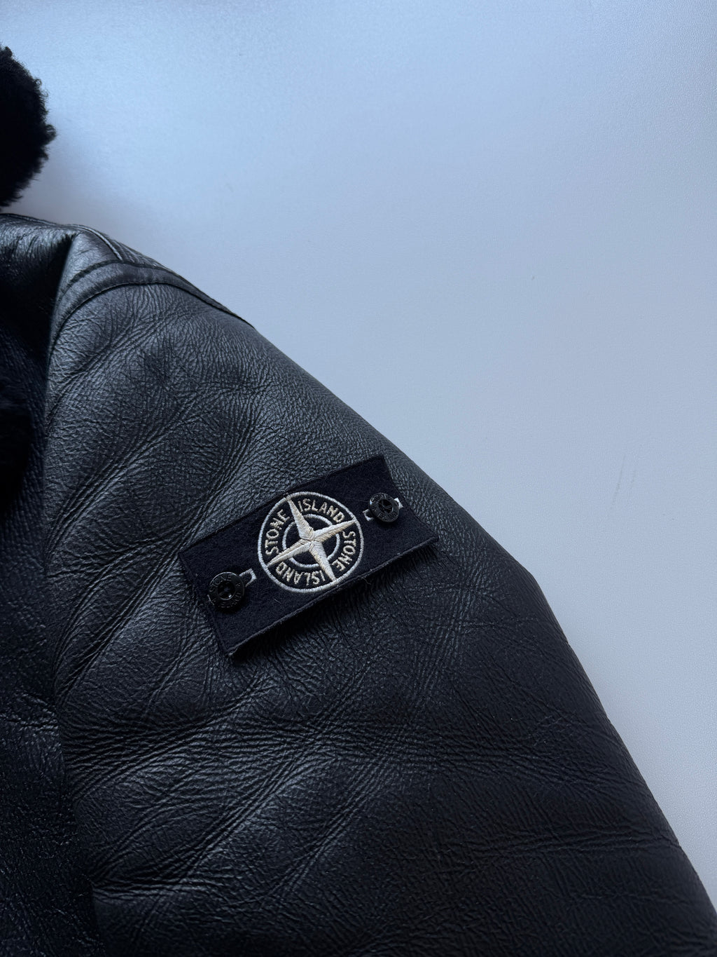 Stone Island X Supreme Handpainted Sheepskin Jacket