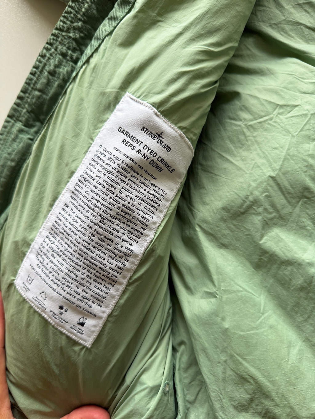 Stone Island Garment Dyed Down Jacket