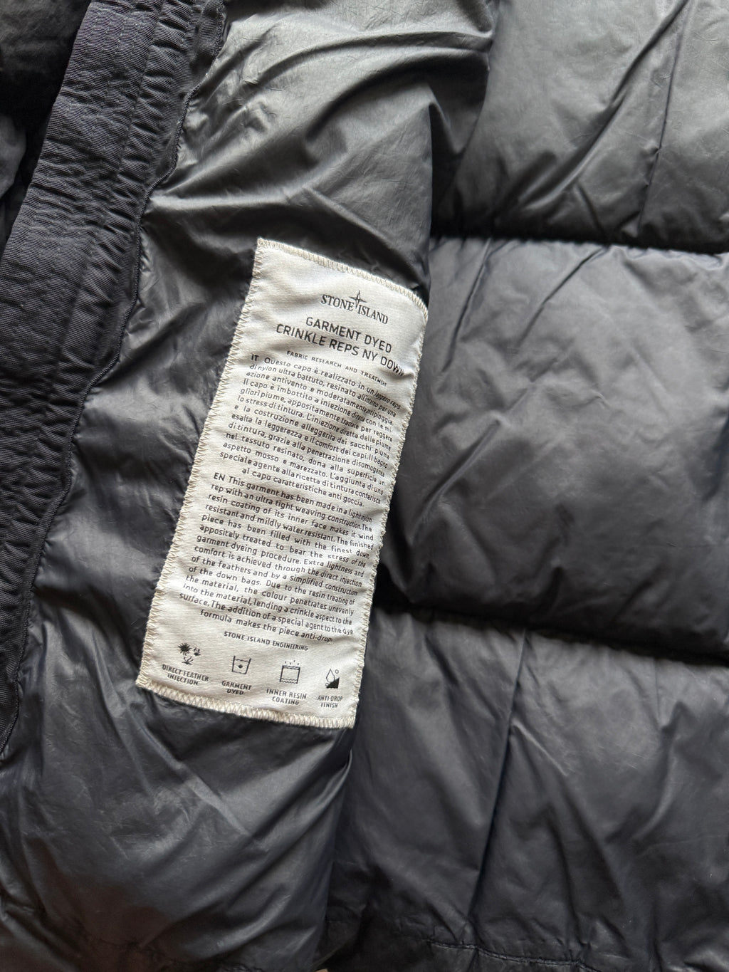 Stone Island Garment Dyed Down Jacket