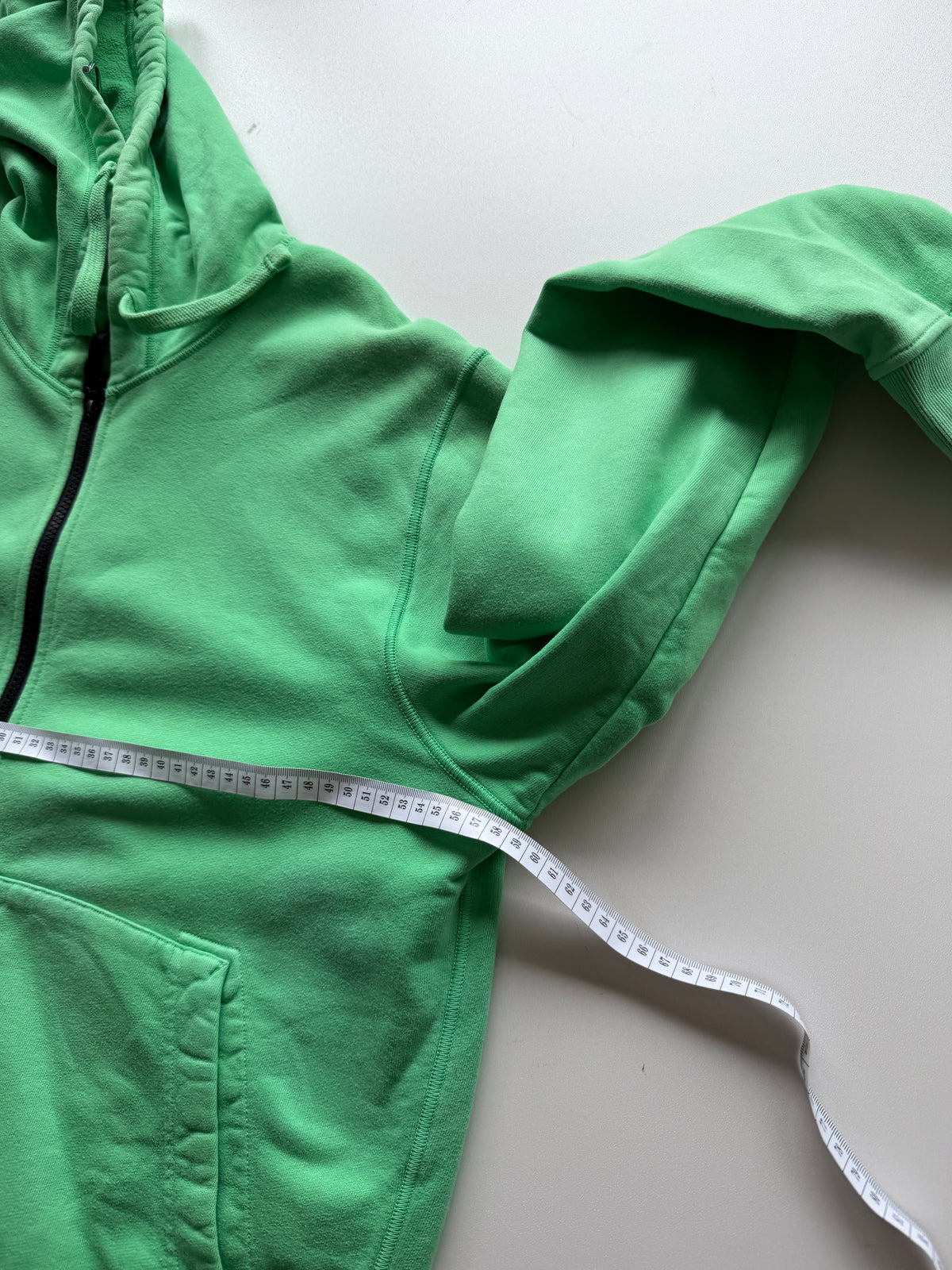 Stone Island Hoodie With Zip Green