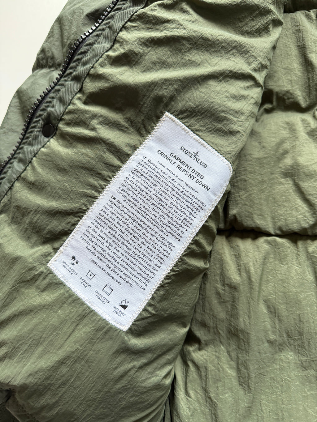 Stone Island Garment Dyed Crinkle Jacket