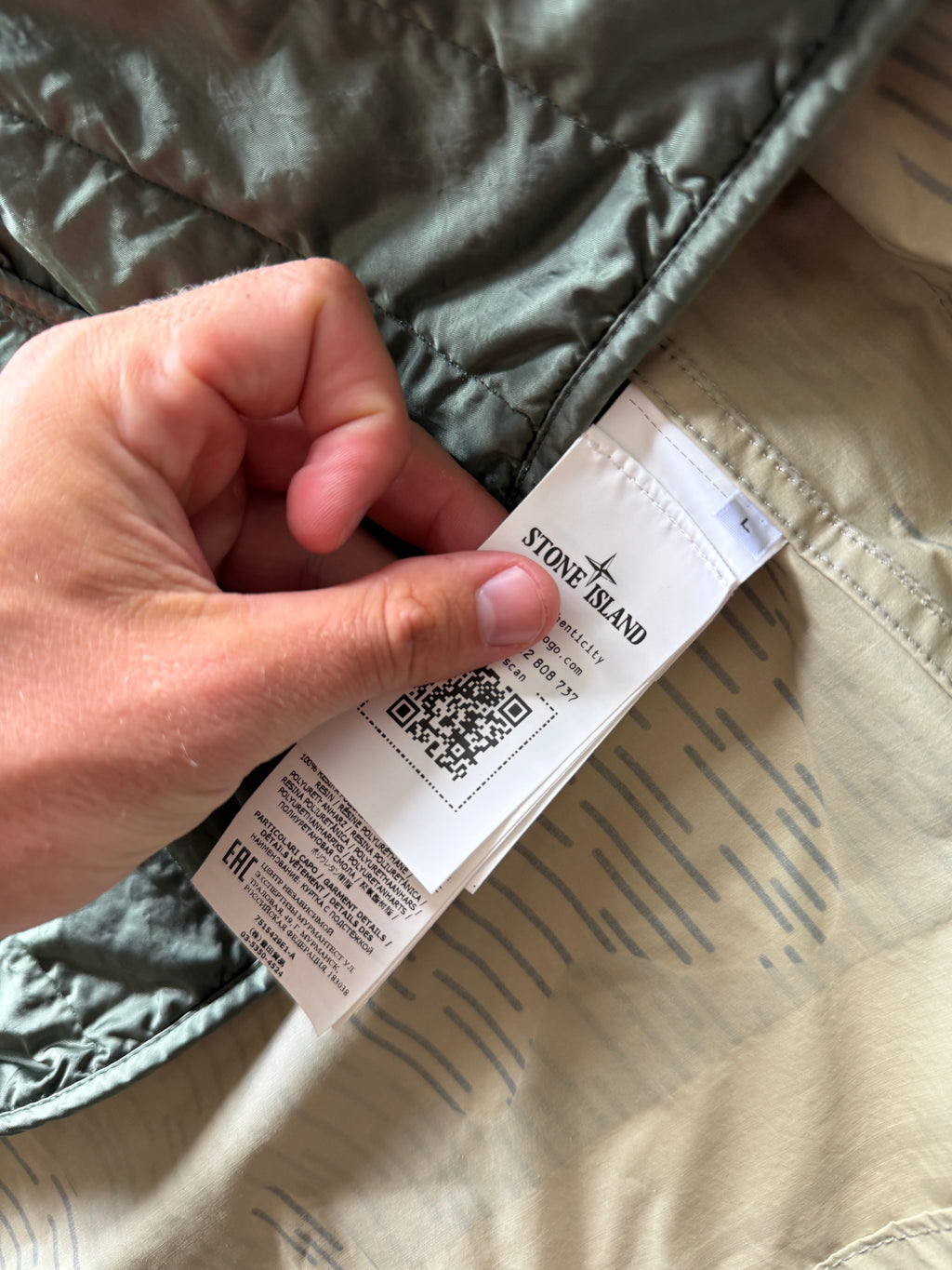 Stone Island Naslan Light Camo Reflective Jacket