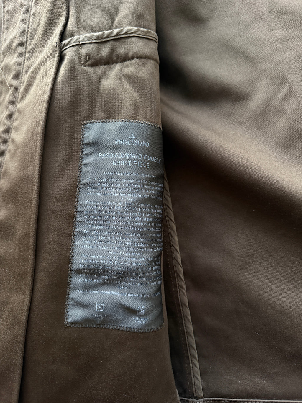 Stone Island Raso Gommato Ghost Piece Jacket