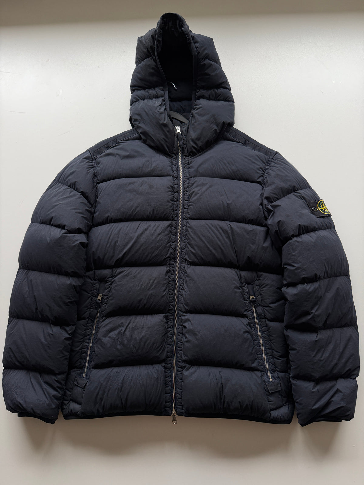 Stone Island Seamless Tunnel Nylon Down Jacket Navy