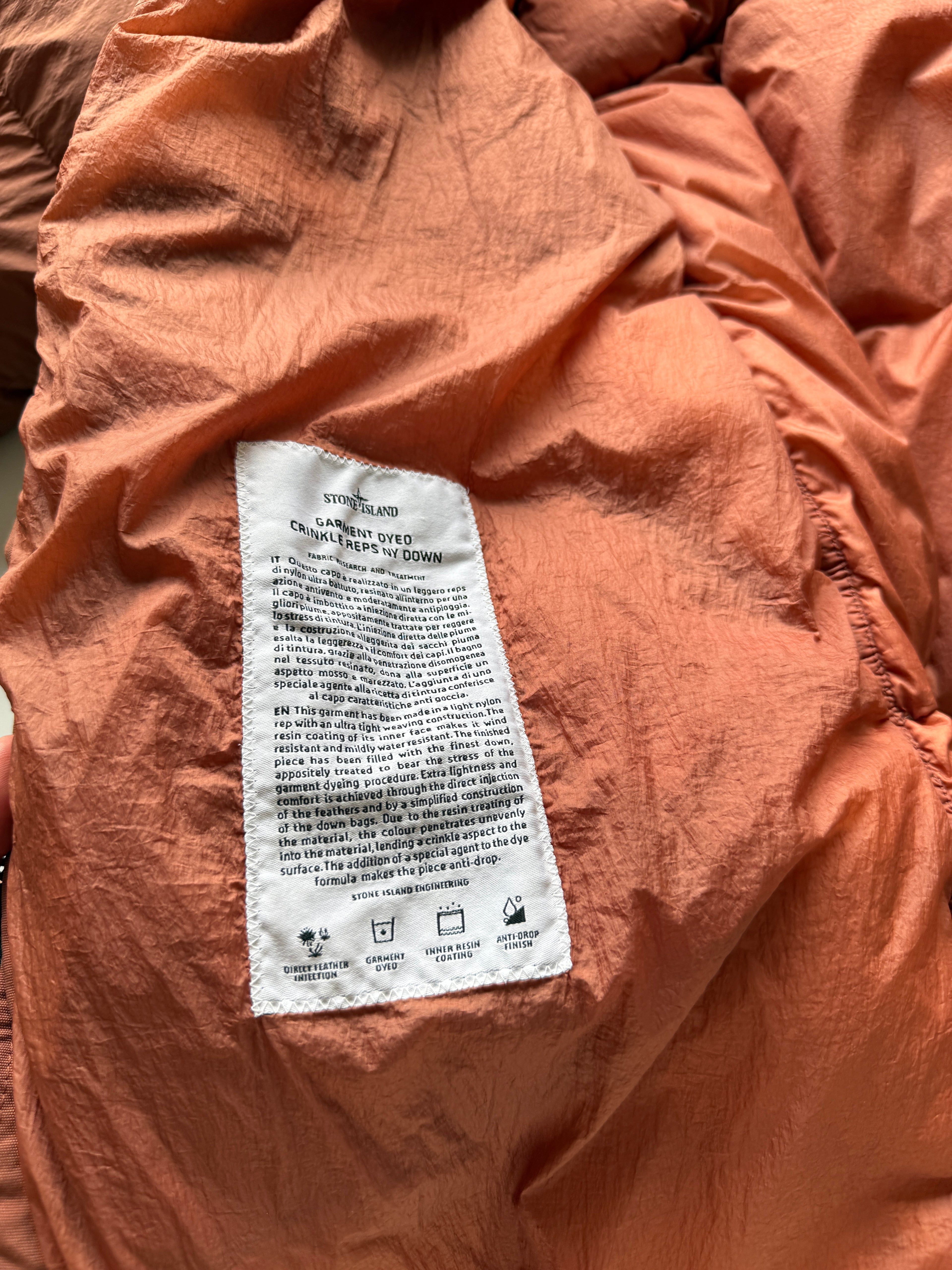 Stone Island Garment Dyed Down Parka Jacket