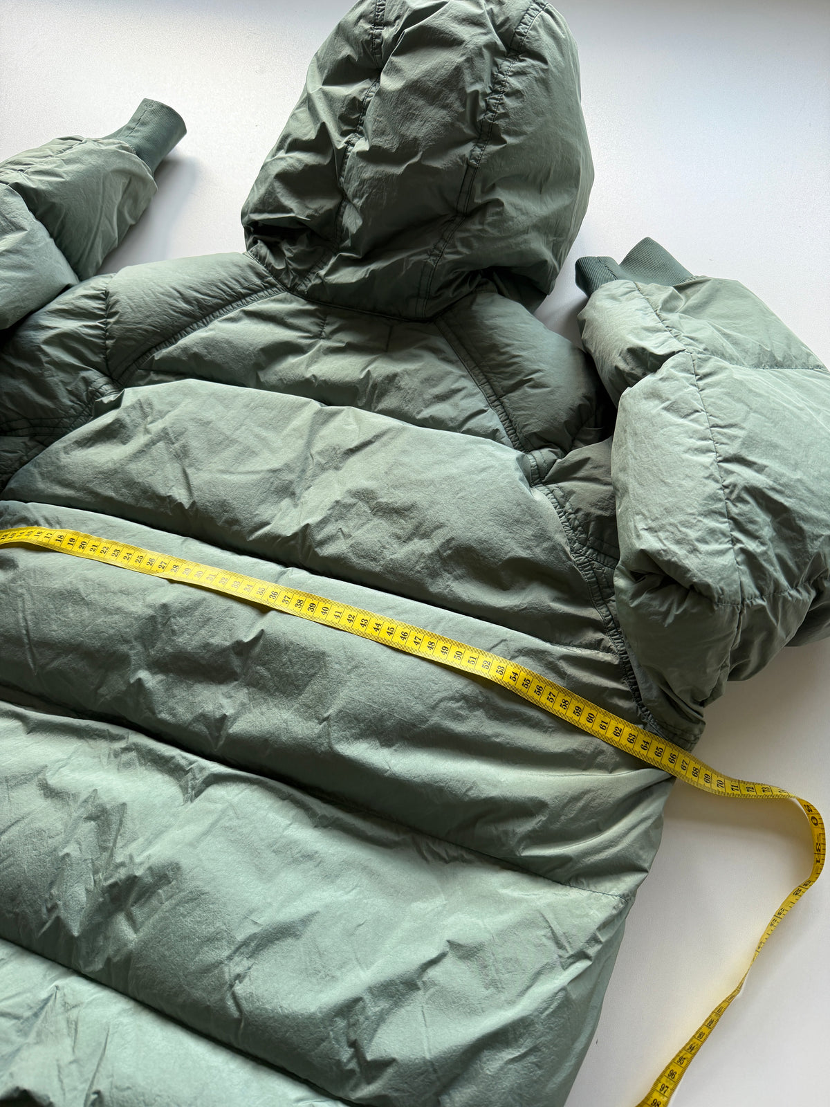 Stone Island Garment Dyed Down Jacket Green