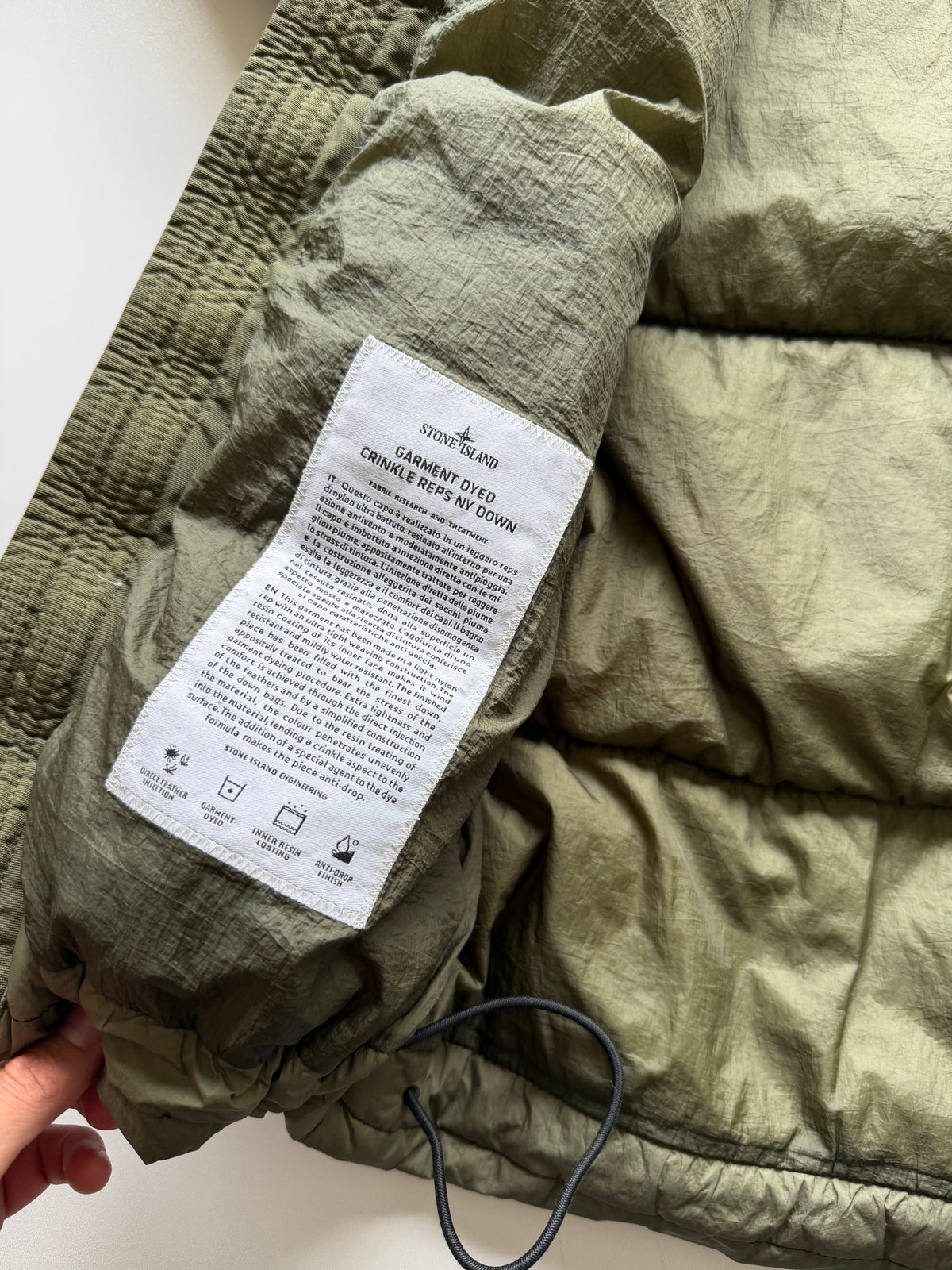Stone Island Garment Dyed Down Jacket