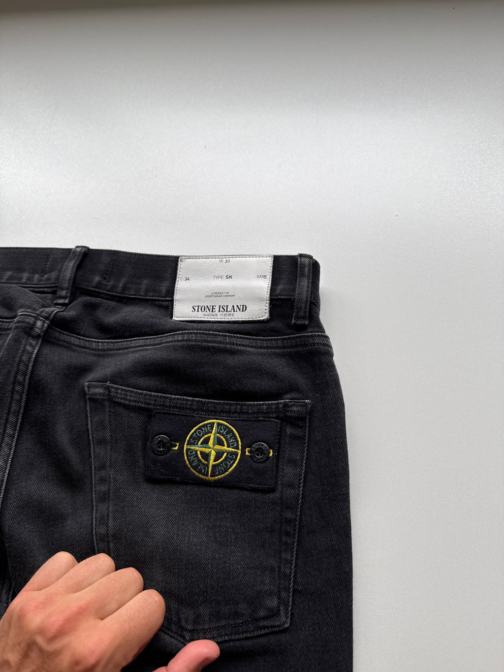 Stone Island Denim Pants Black