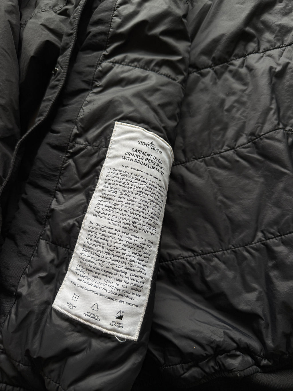 Stone Island Garment Dyed Primaloft Jacket
