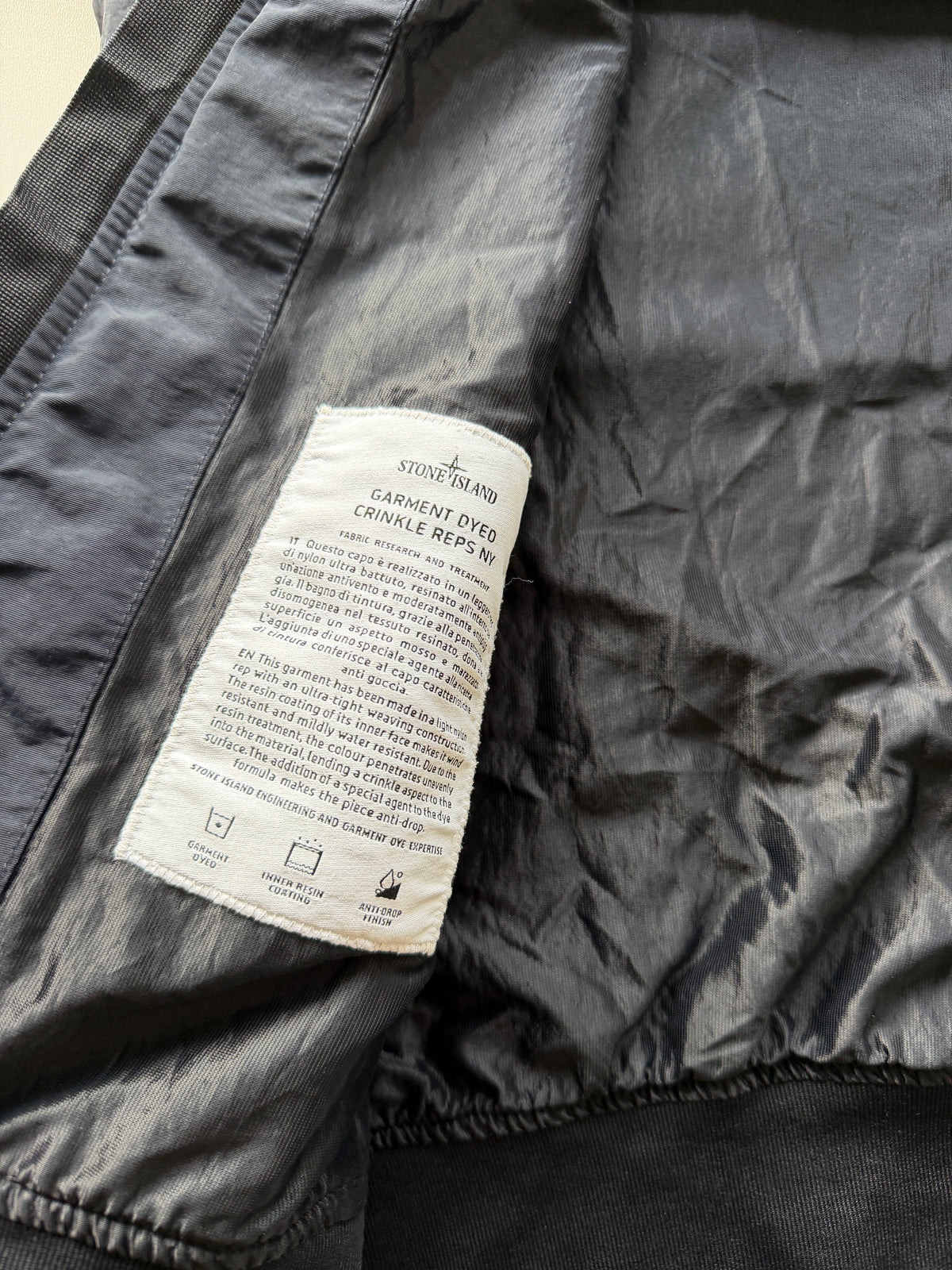 Stone Island Garment Dyed Crinkle Reps Jacket