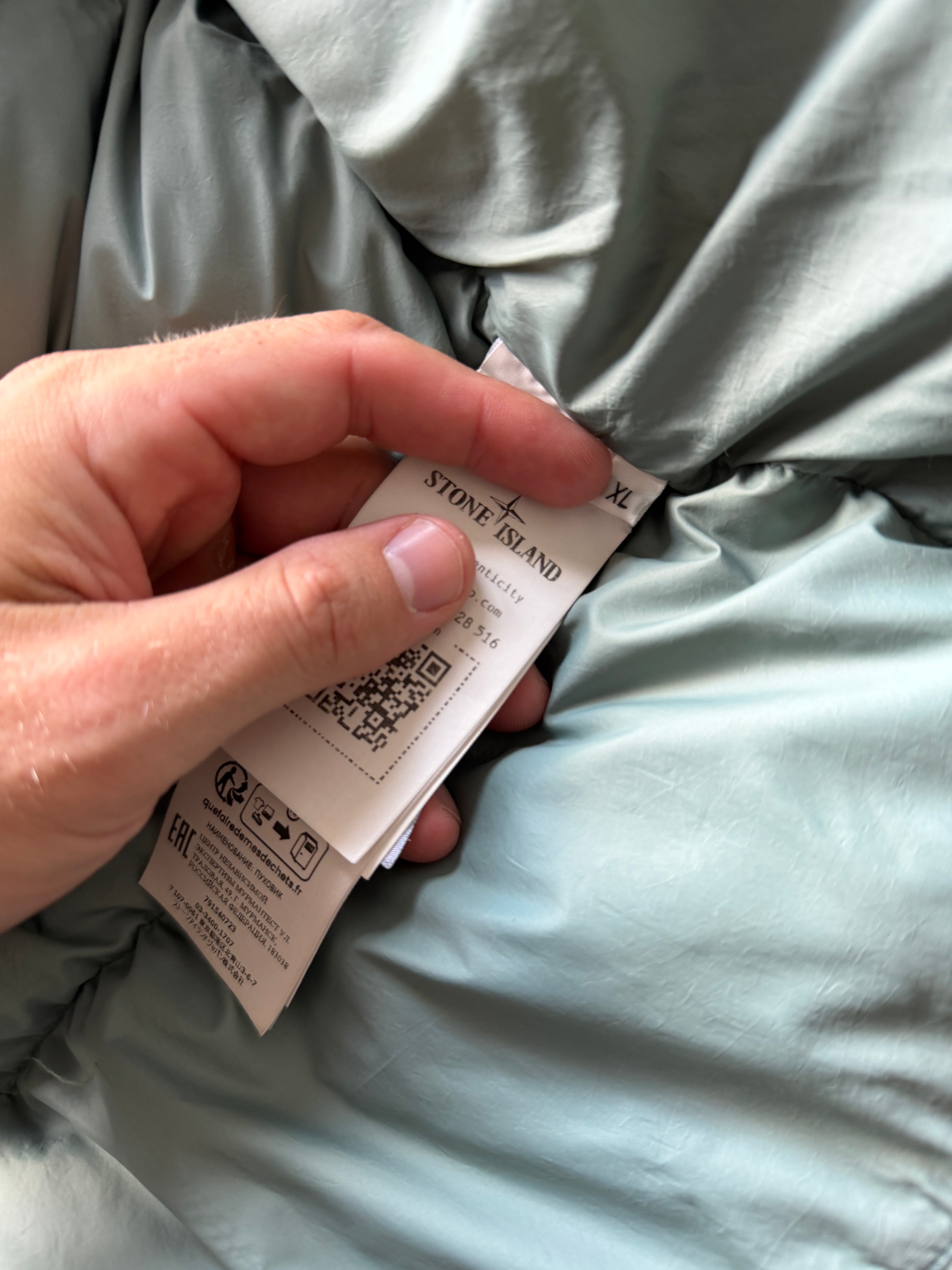 Stone Island Garment Dyed Down Jacket Green