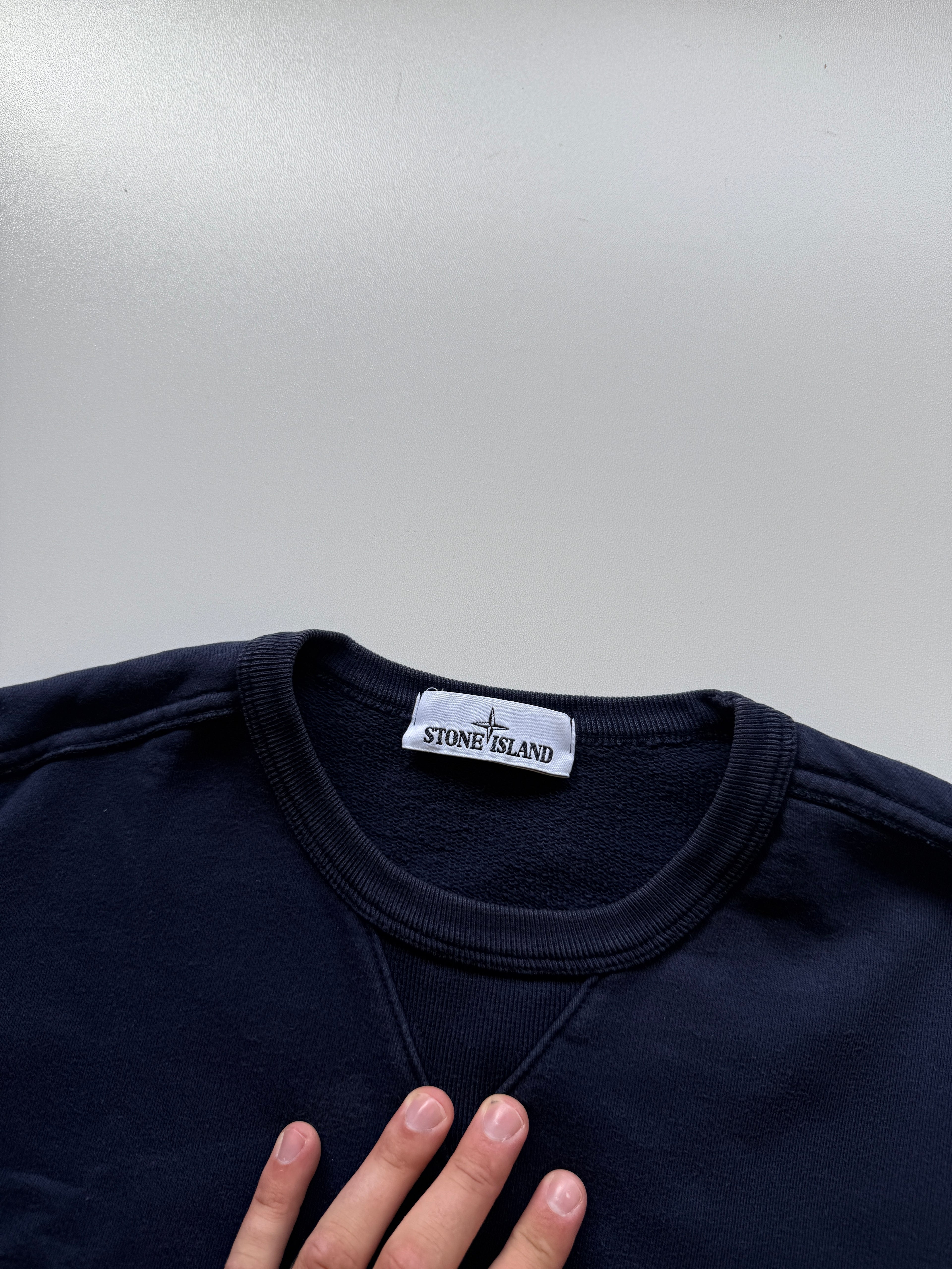 Stone Island Navy Crewneck Sweater