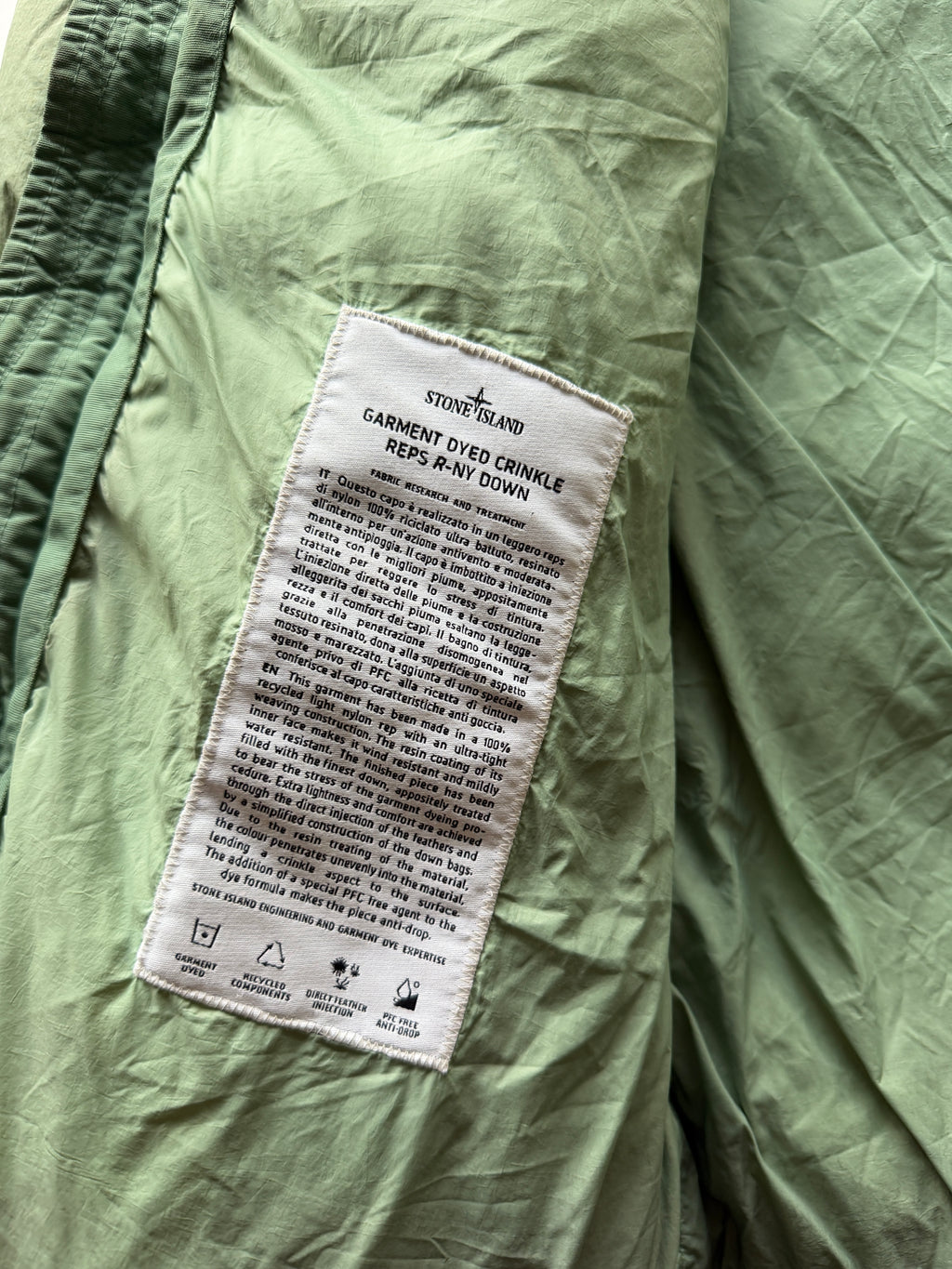 Stone Island Garment Dyed Down Jacket