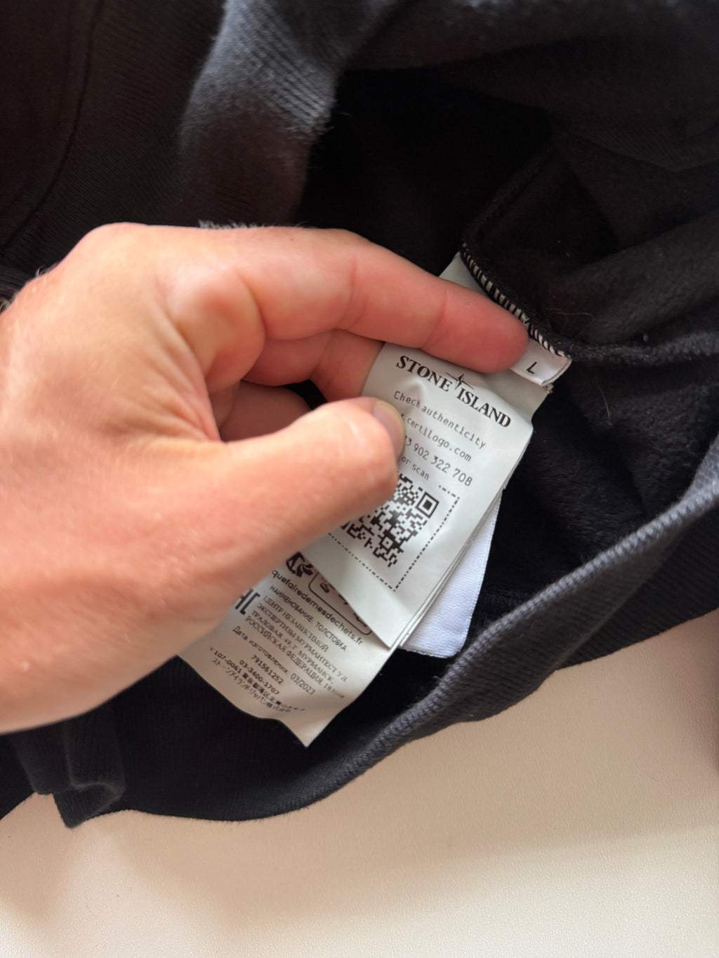 Stone Island Black Hoodie