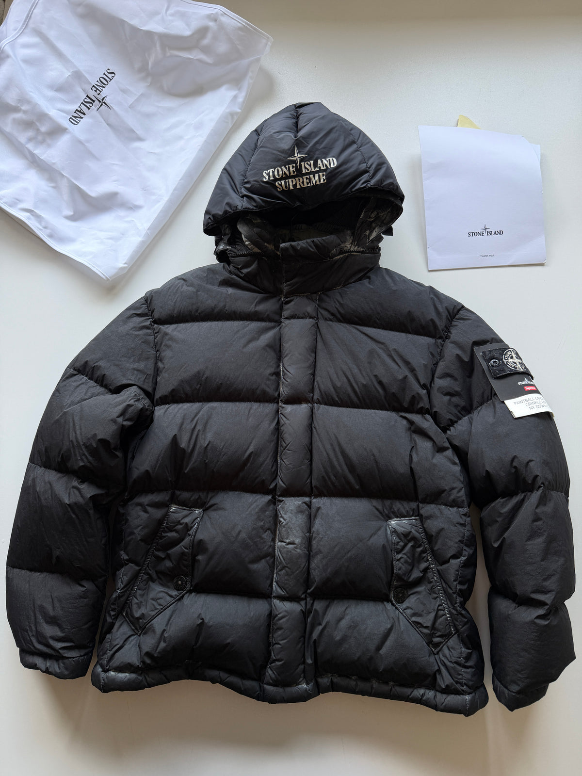 Stone Island X Supreme paintball Camo Jacket
