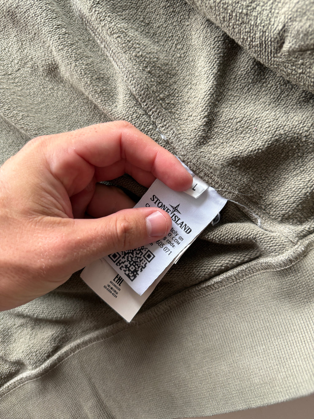 Stone Island Hoodie With Zip Kaki