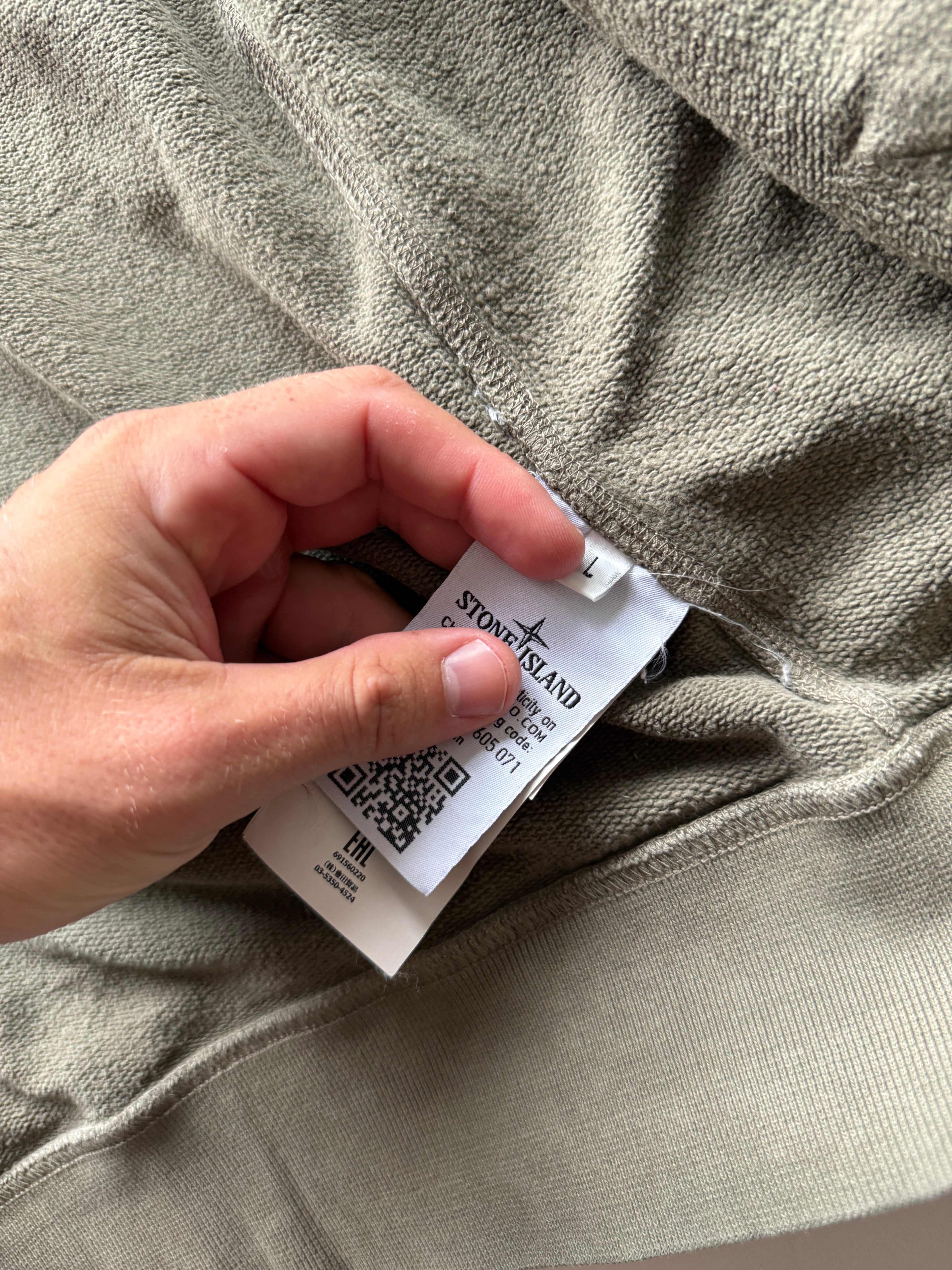 Stone Island Hoodie With Zip Kaki