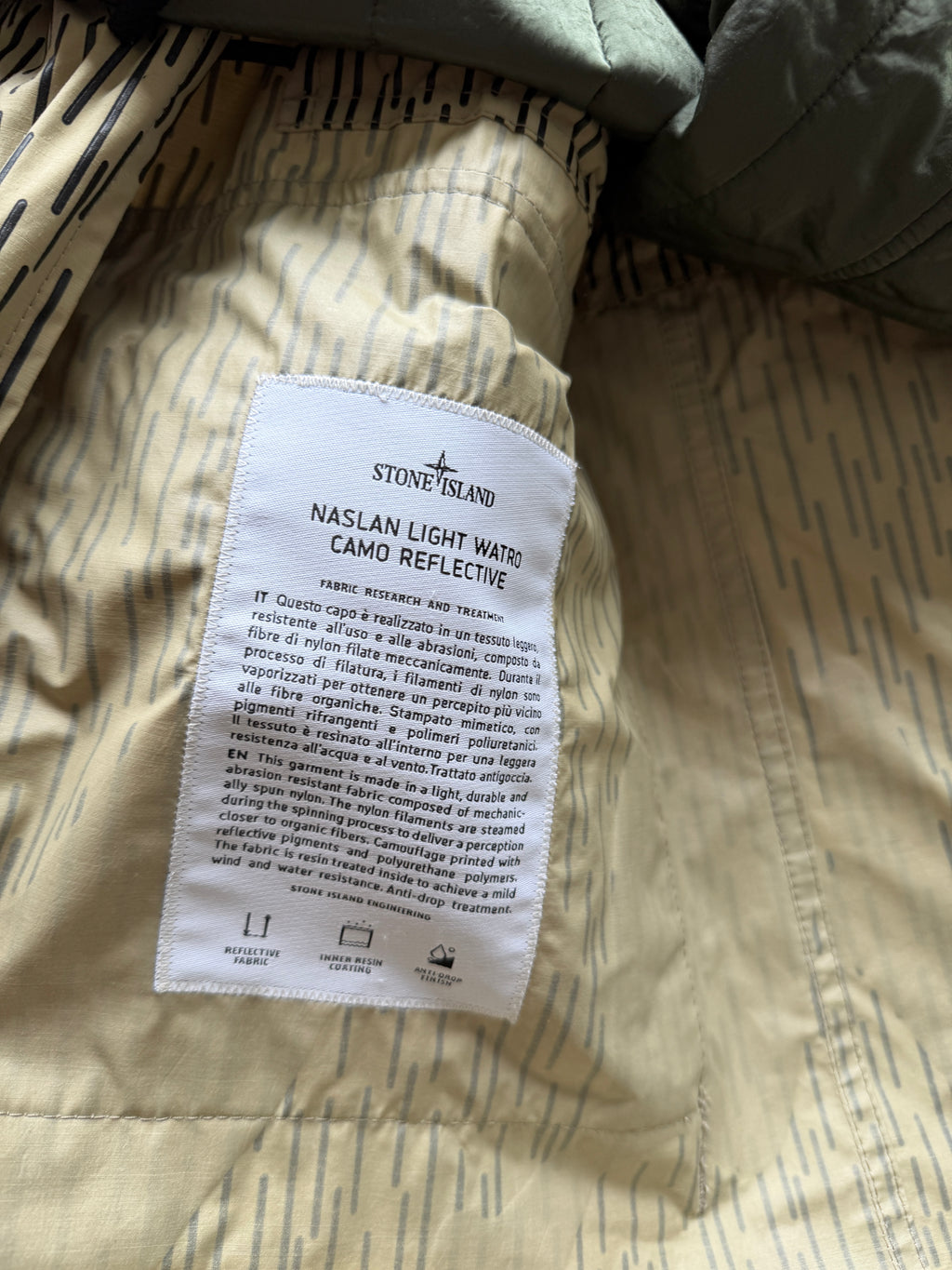 Stone Island Naslan Light Camo Reflective Jacket