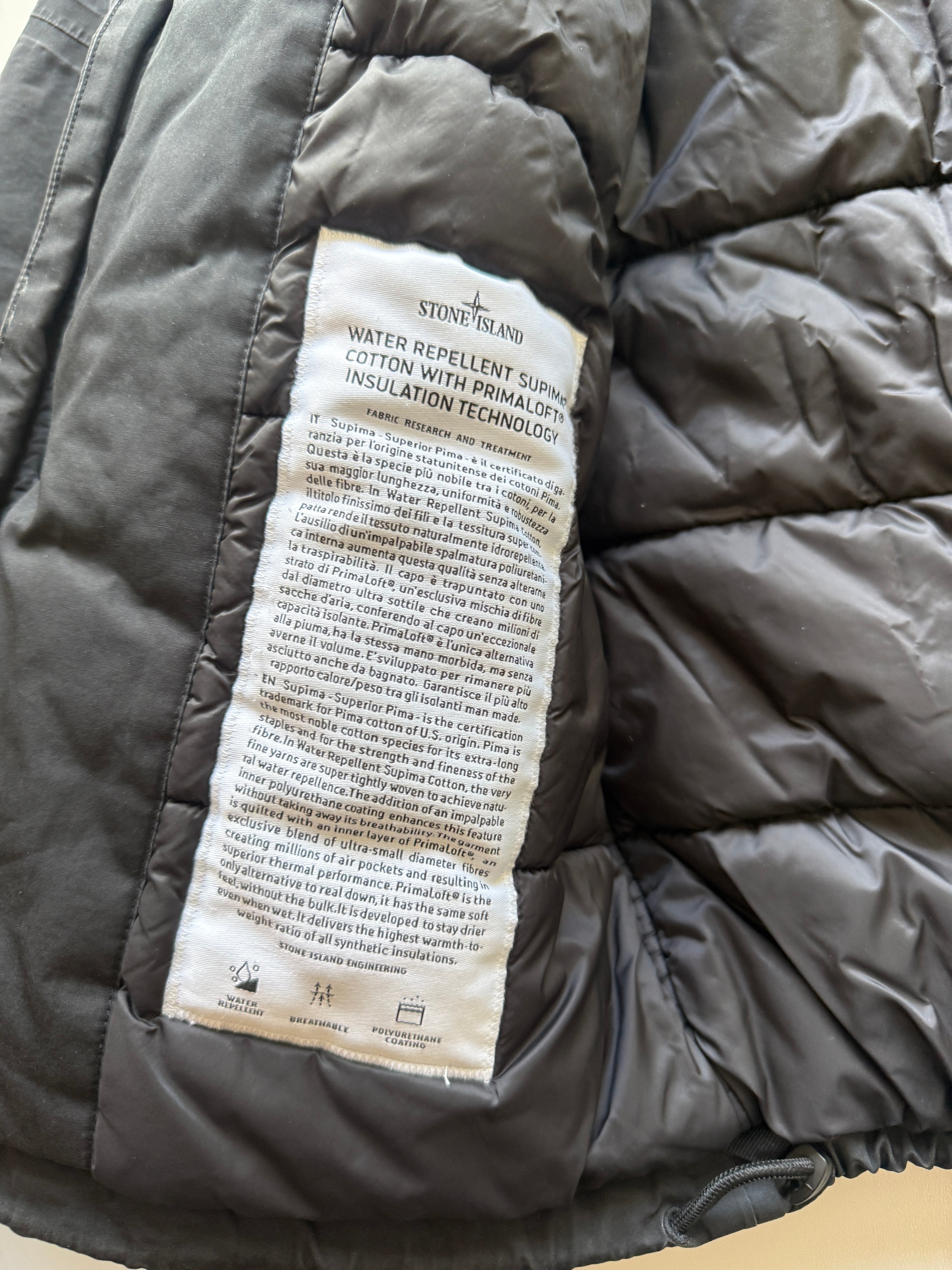 Stone Island Water Repellent Supima Primaloft Jacket