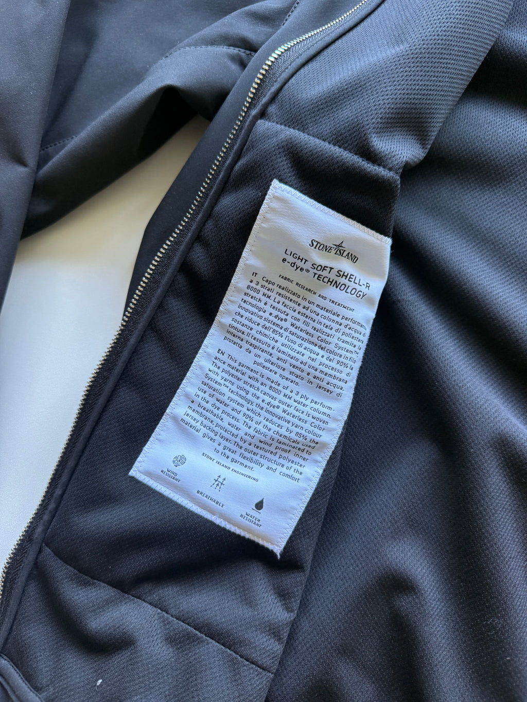 Stone Island Soft Shell Jacket Black