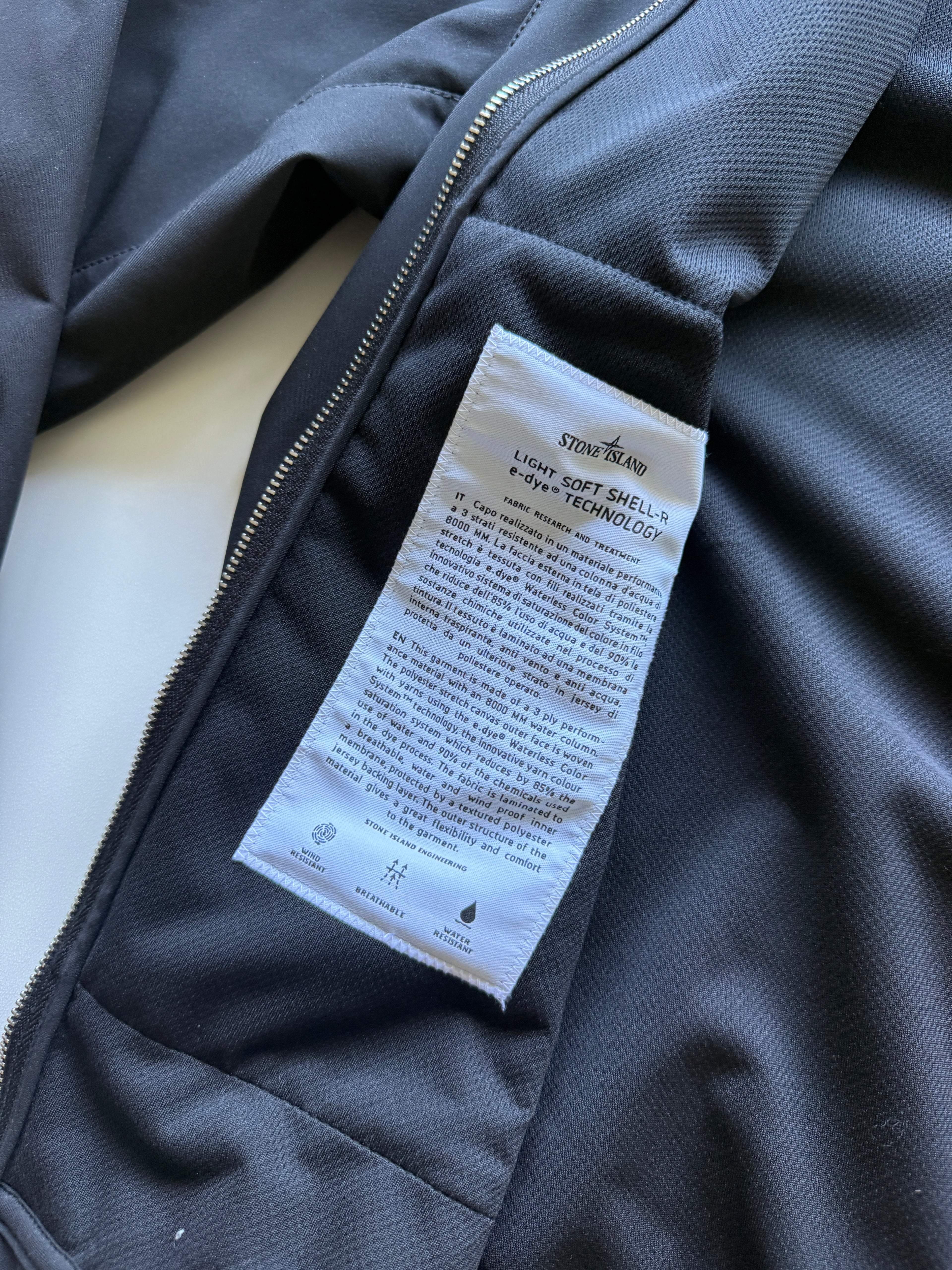 Stone Island Soft Shell Jacket Black