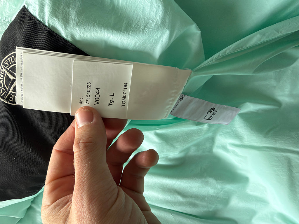 Stone Island Garment Dyed Down Jacket Mintgreen