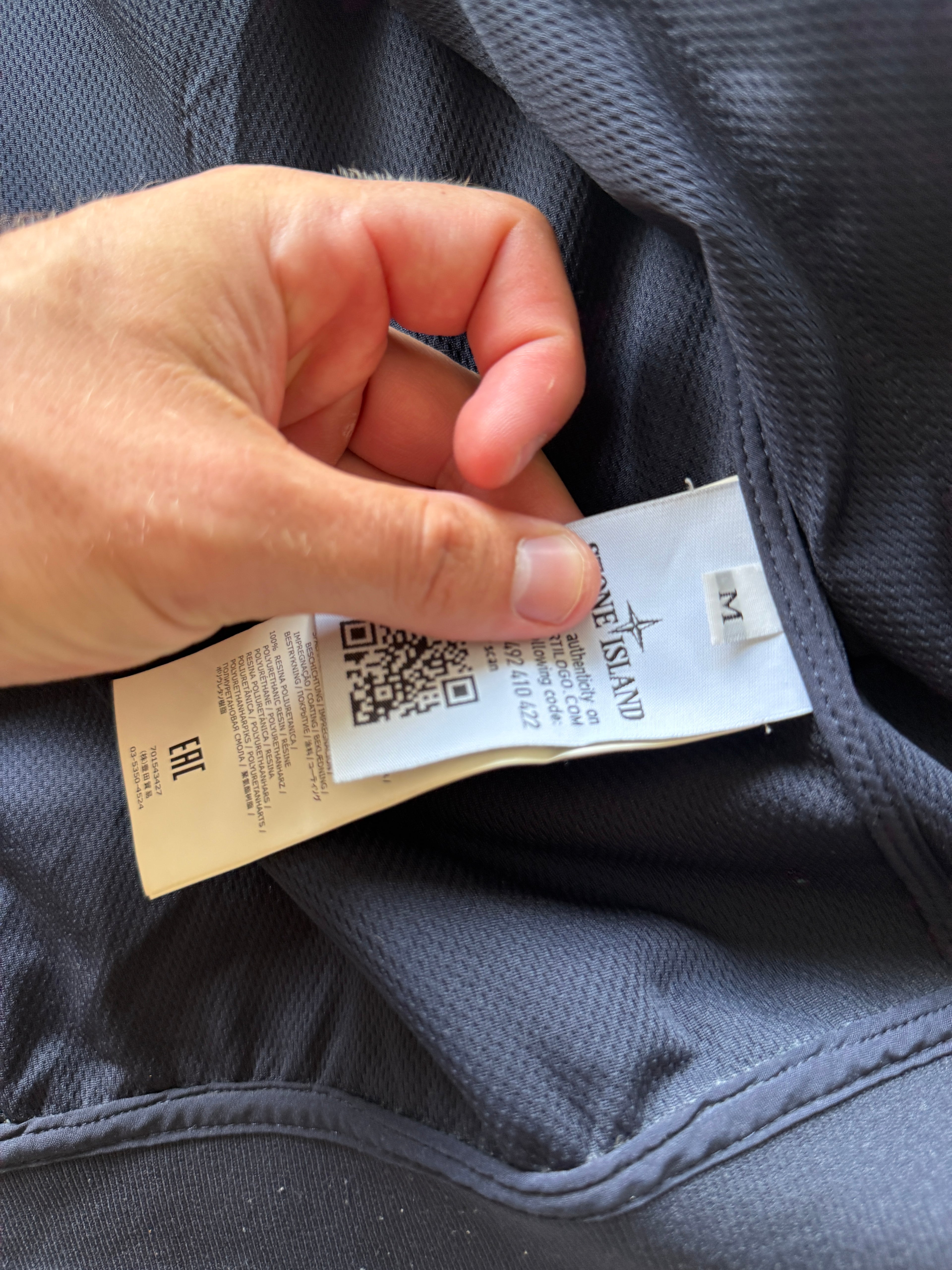 Stone Island Navy Soft Shell Jacket