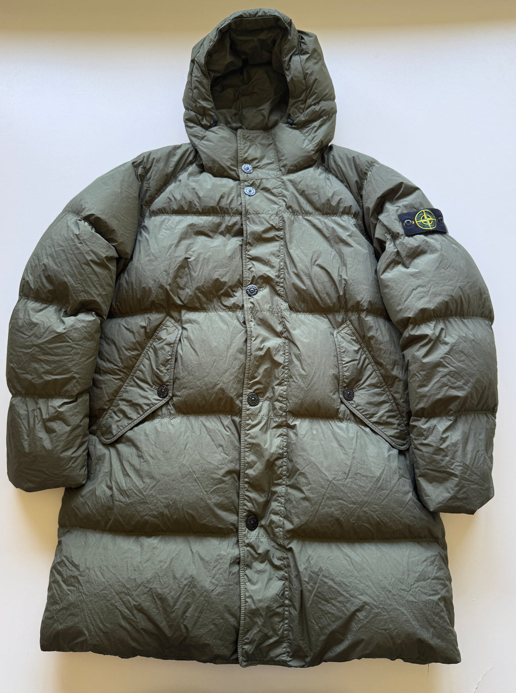 Stone Island Garment Dyed Jacket Green