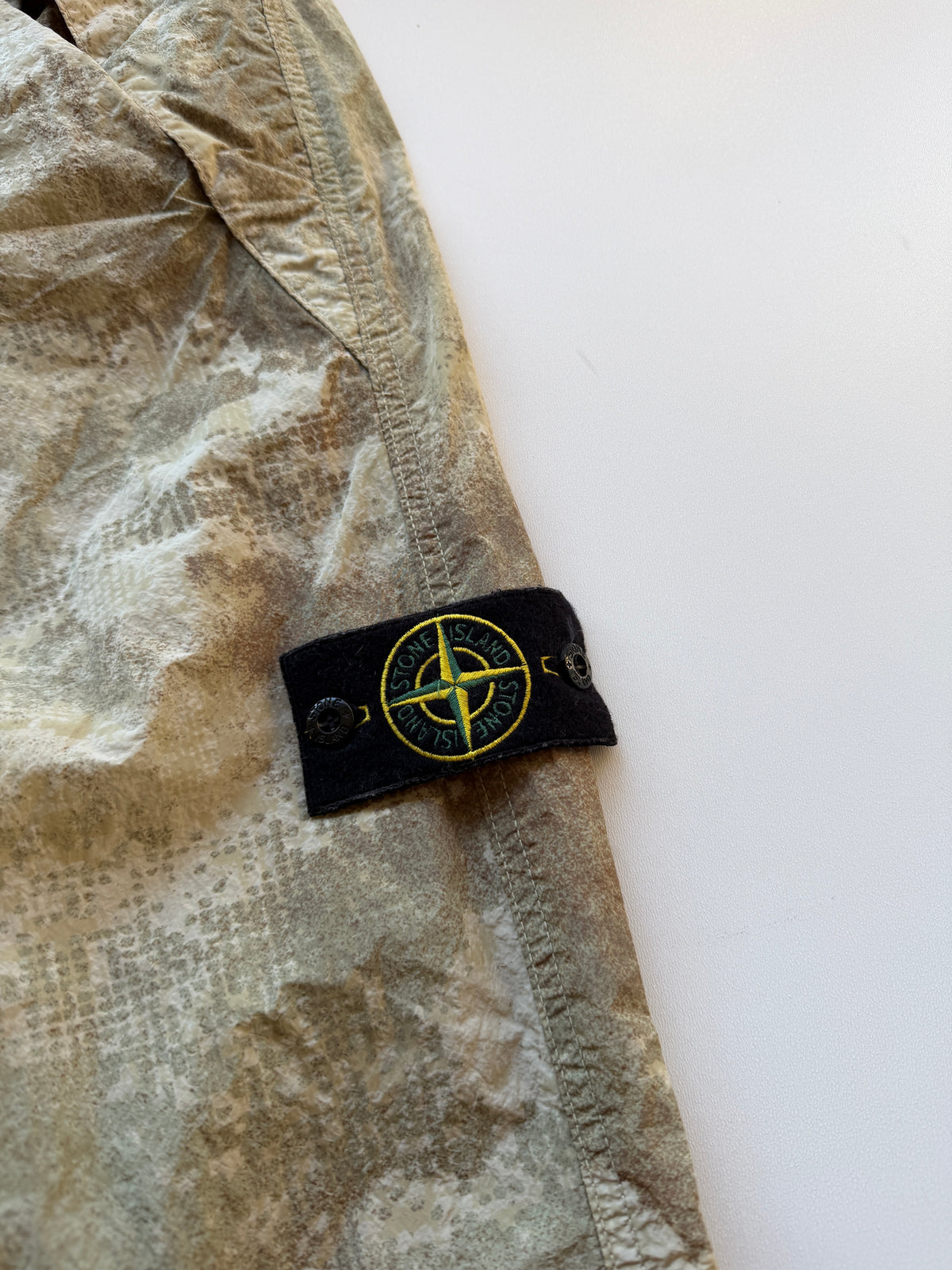 Stone Island Dissolving Grid Camo Cargo Trousers