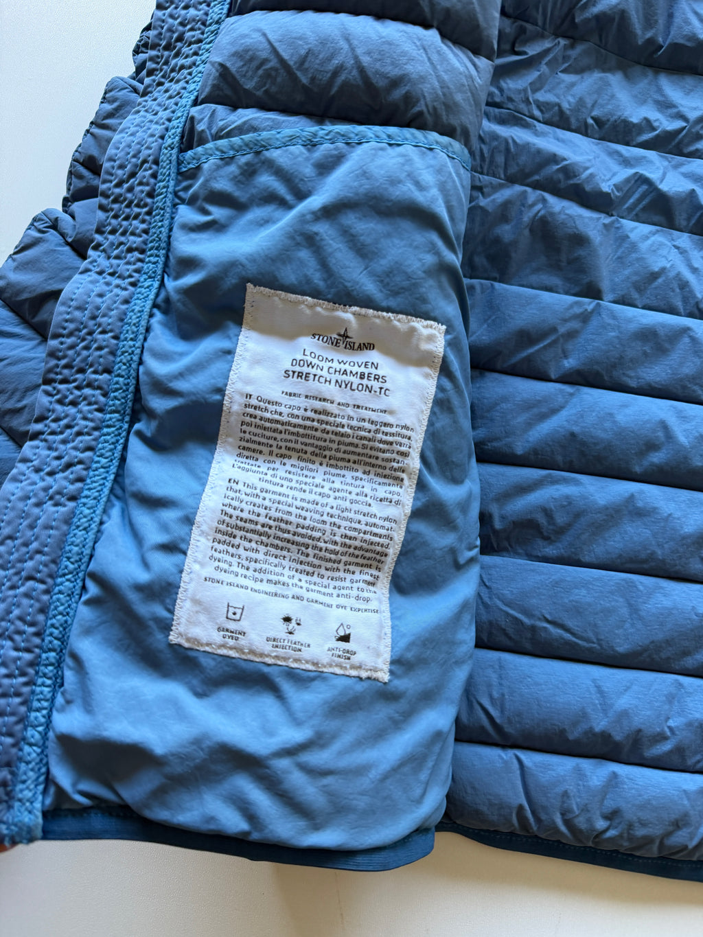 Stone Island Loom Woven Nylon Down Jacket