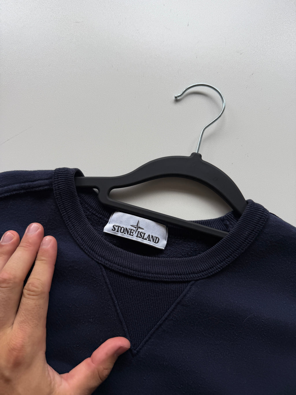 Stone Island Navy Crewneck Sweater