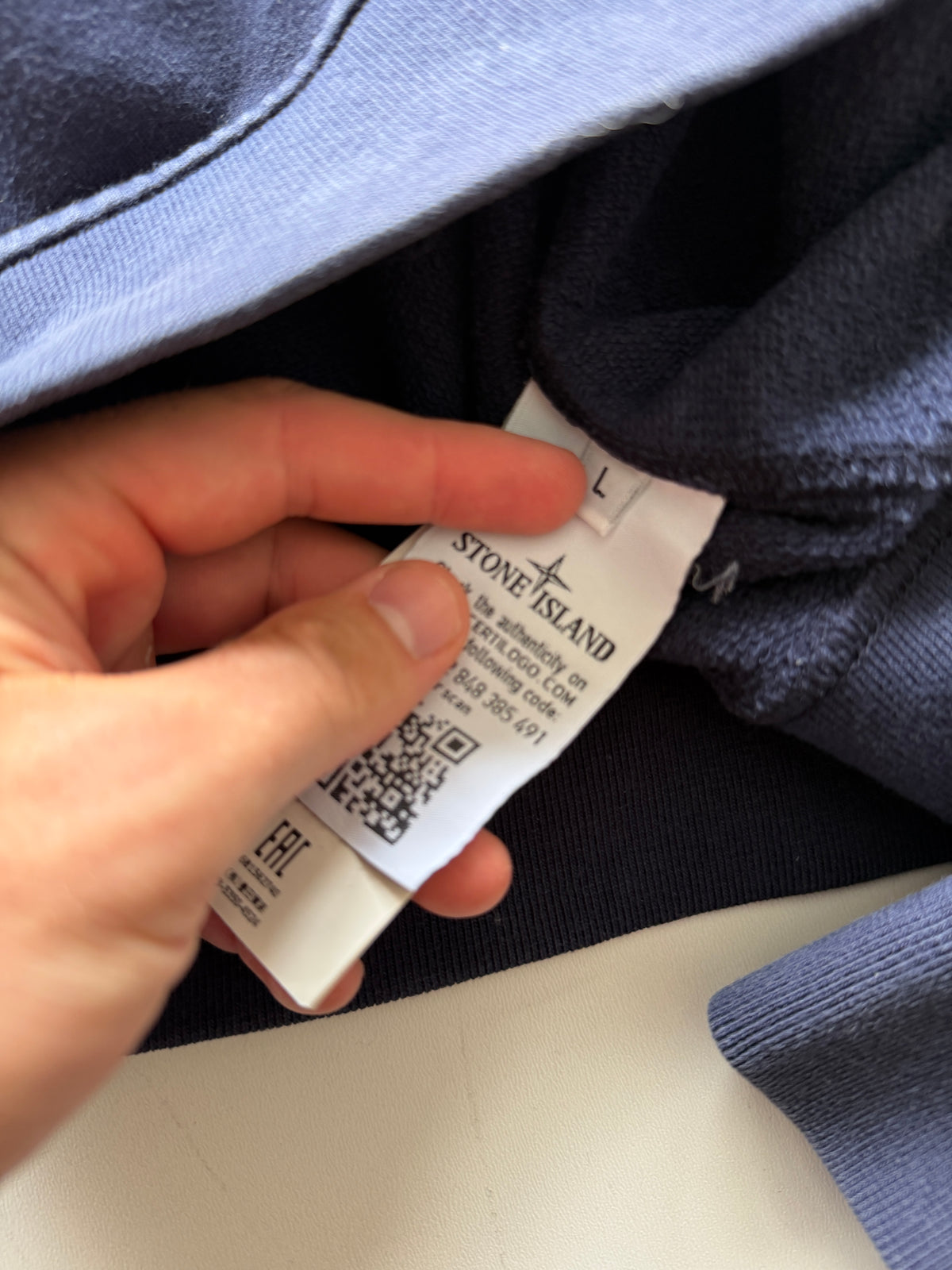 Stone Island Navy Crewneck Sweater