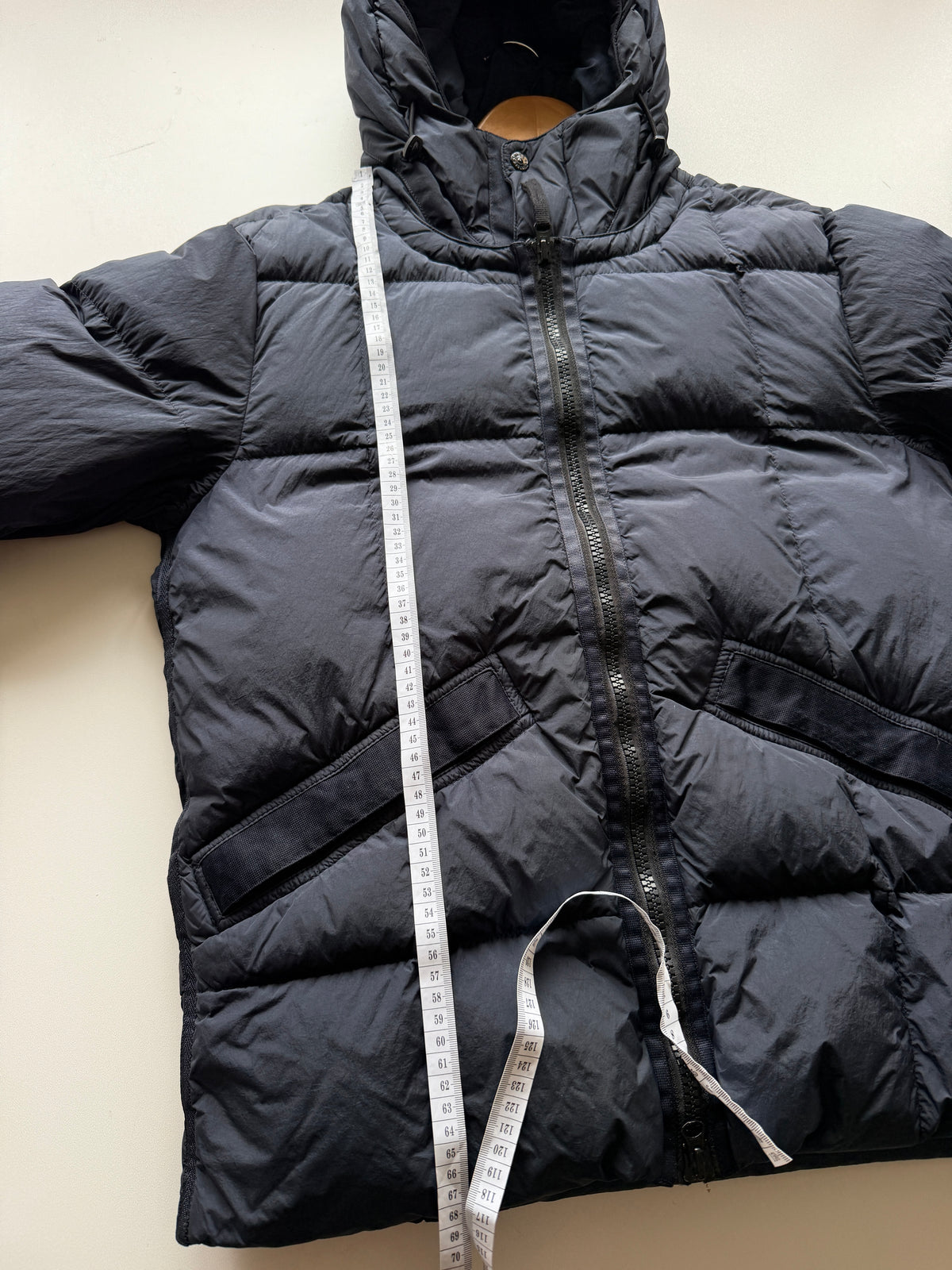Stone Island Garment Dyed Down Jacket Navy