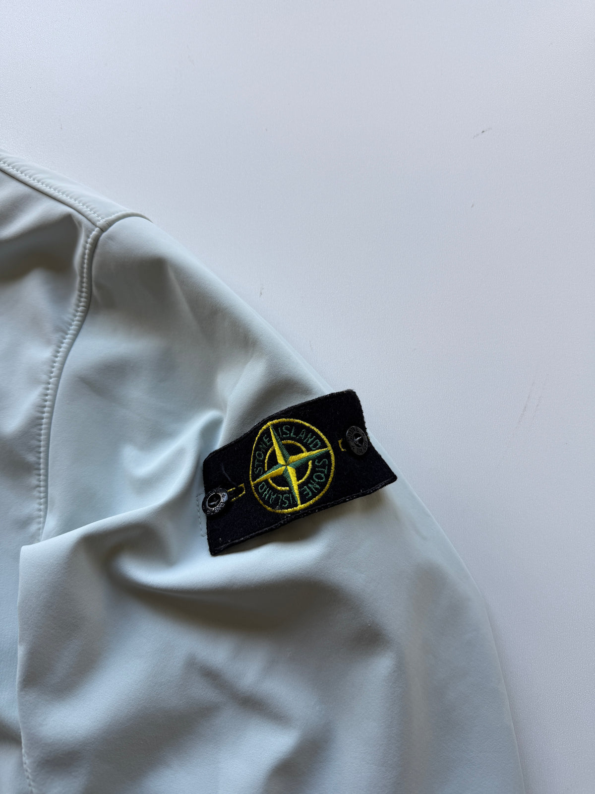 Stone Island Soft Shell Jacket Sky Blue