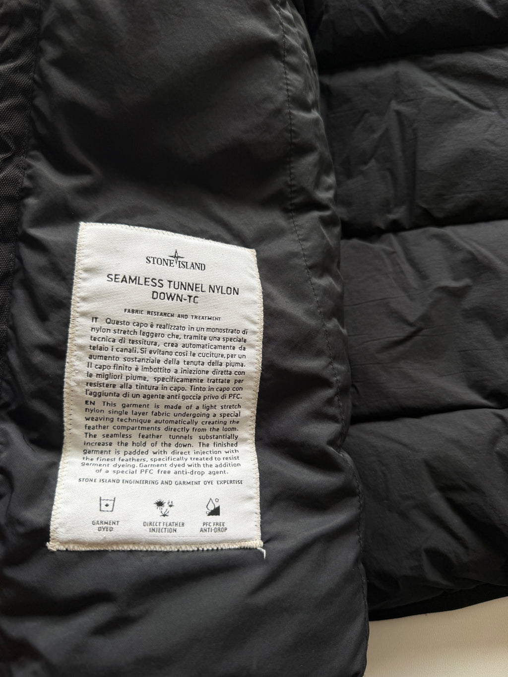 Stone Island Seamless Nylon Tunnel Down Bodywarmer