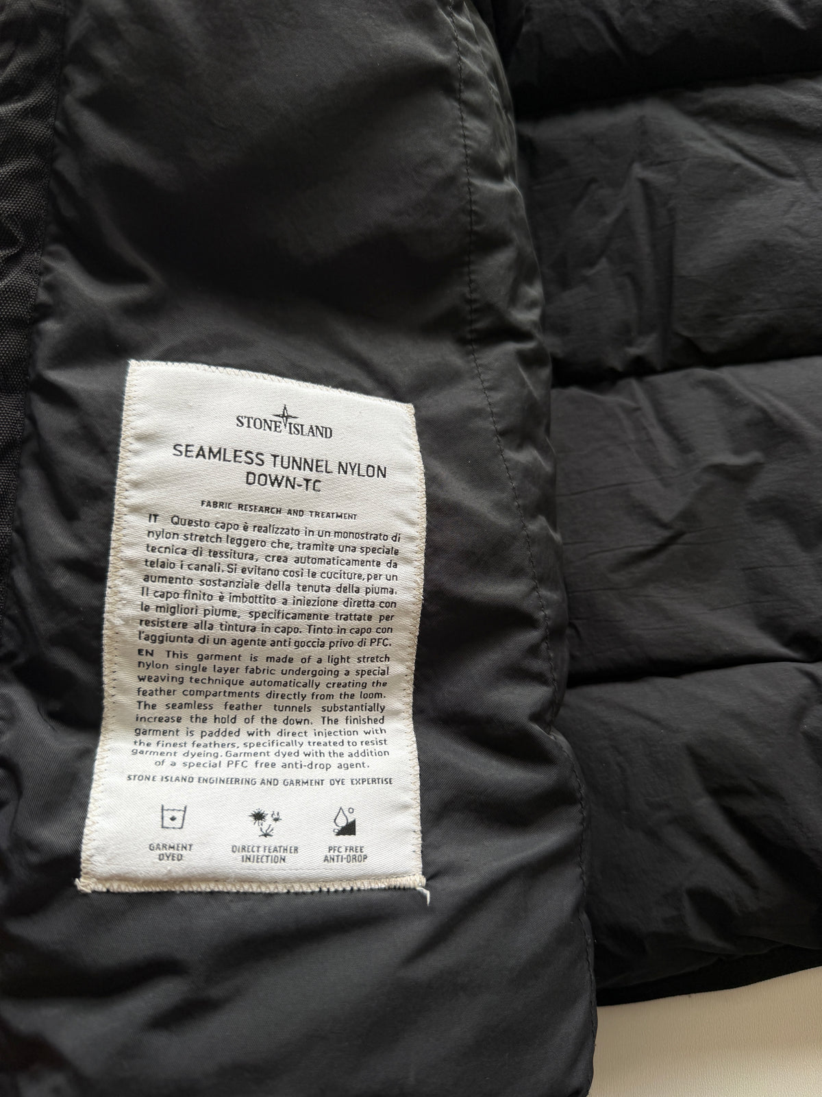 Stone Island Seamless Nylon Tunnel Down Bodywarmer