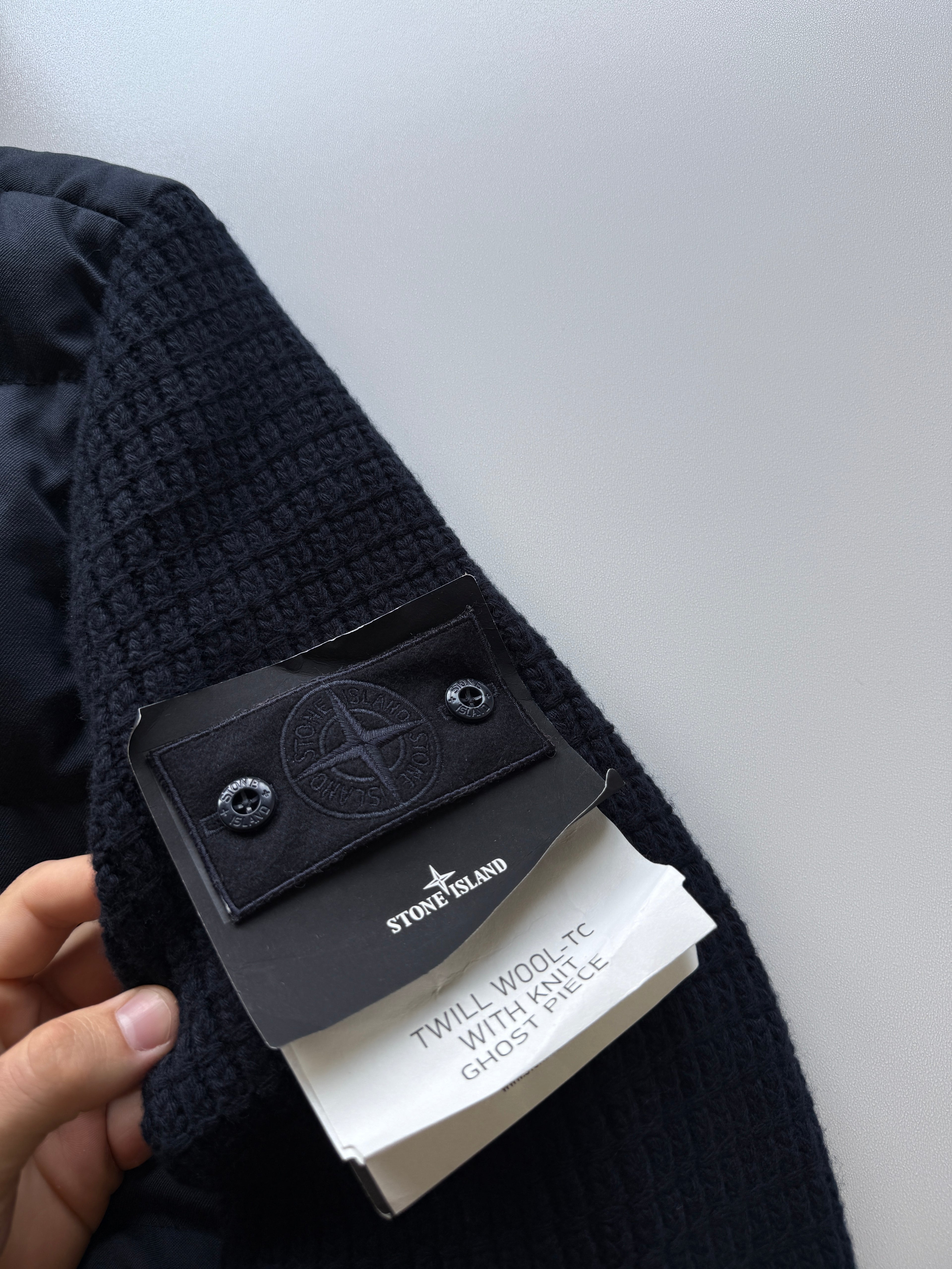 Stone Island Twill Wool Knit Ghost Piece Jacket